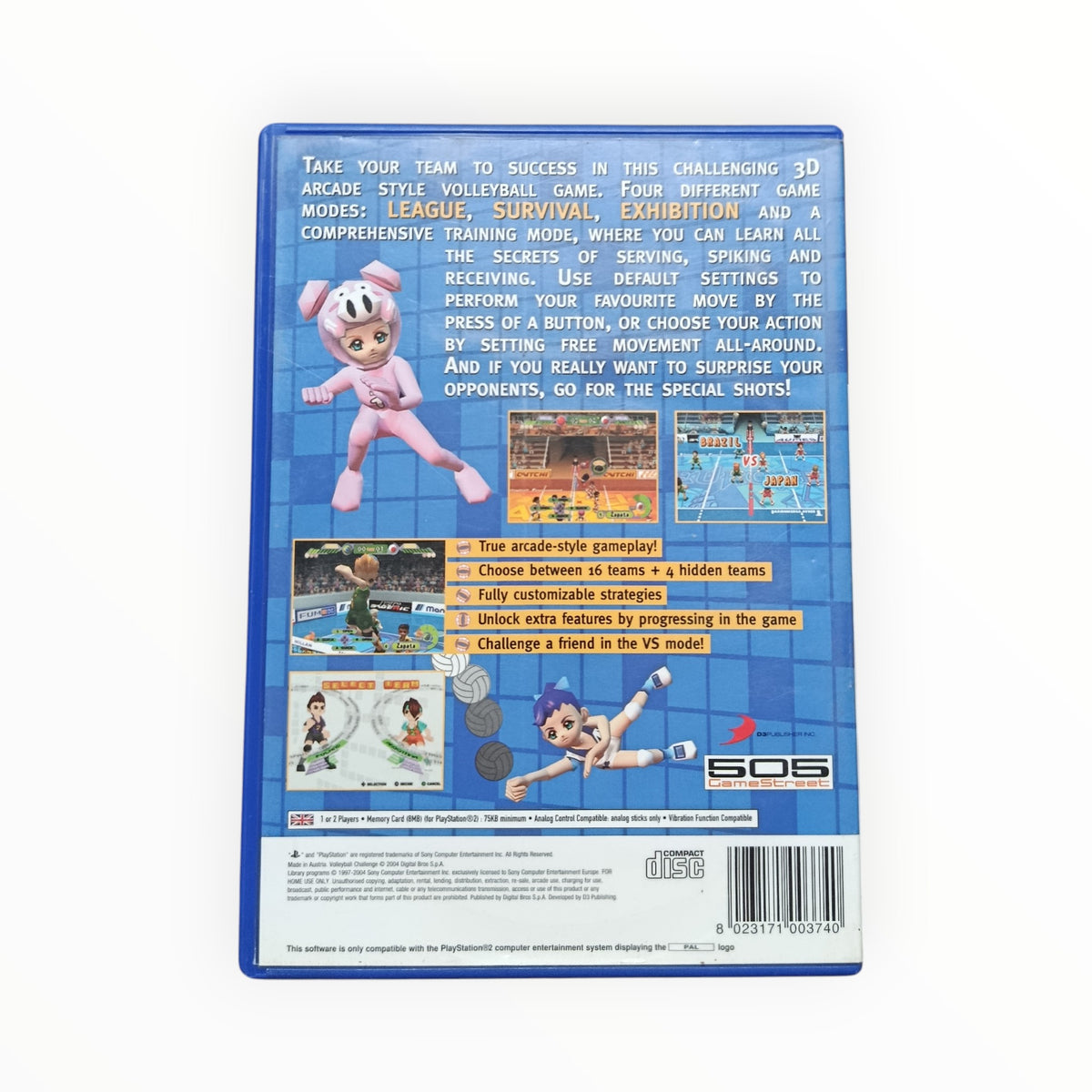Volley Challenge Playstation 2 (PS2)