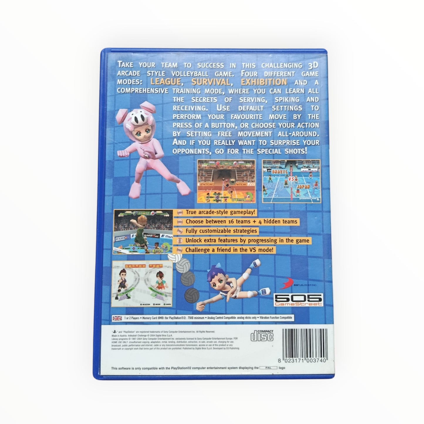 Volley Challenge Playstation 2 (PS2)