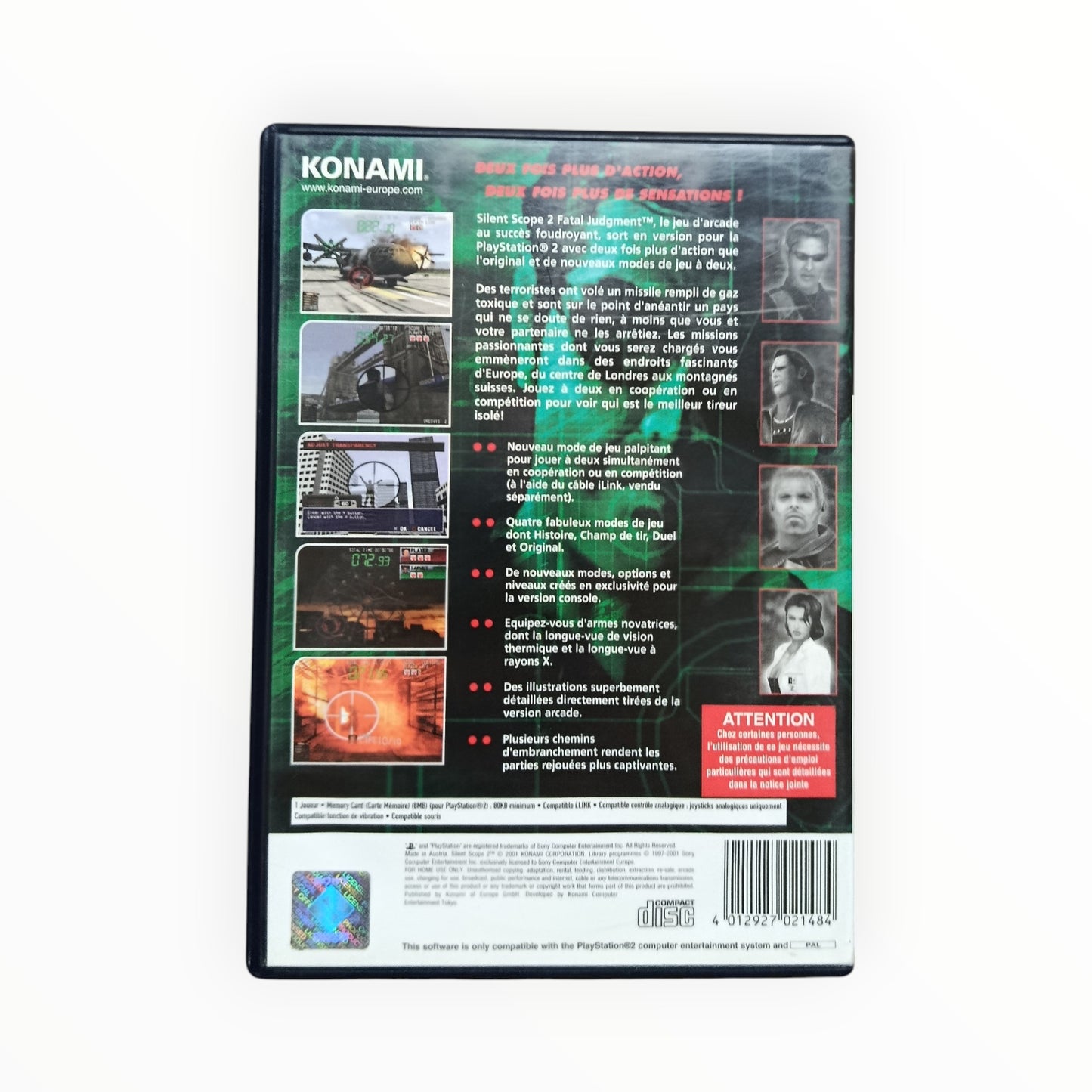 Silent Scope 2 playstation 2 (PS2)