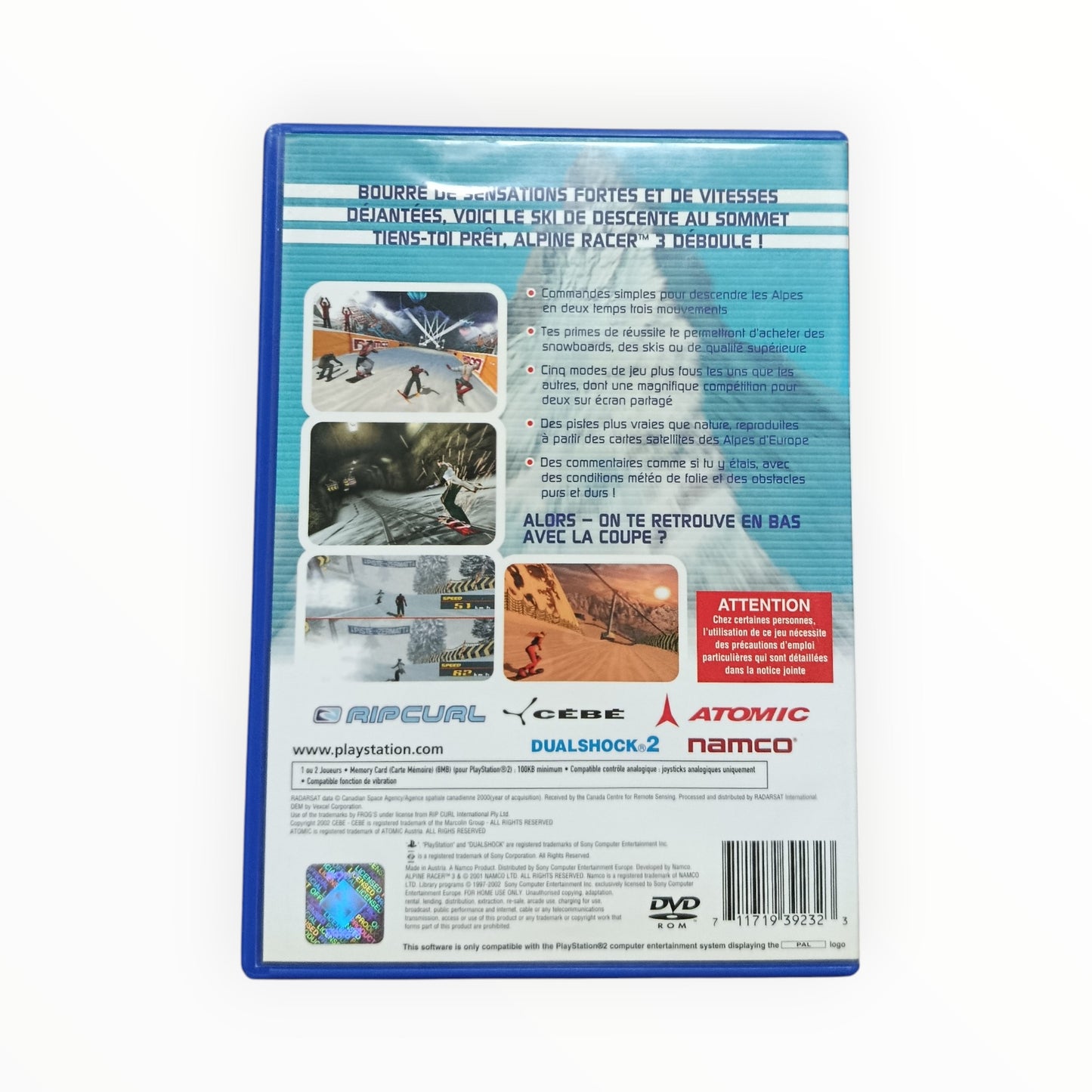 Alpine Racer 3 playstation 2 (PS2)