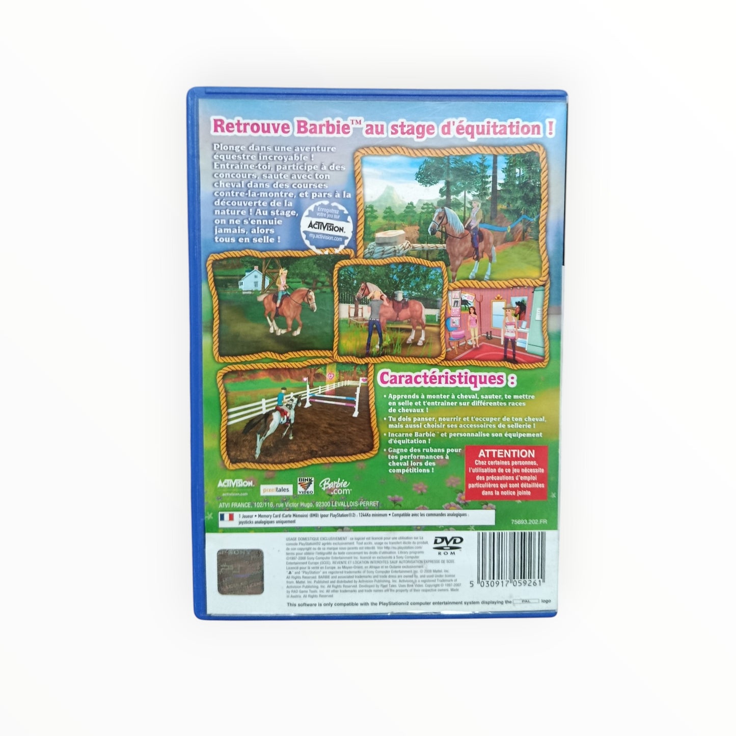 Barbie Cavalière Stage d'Équitation playstation 2 (PS2)
