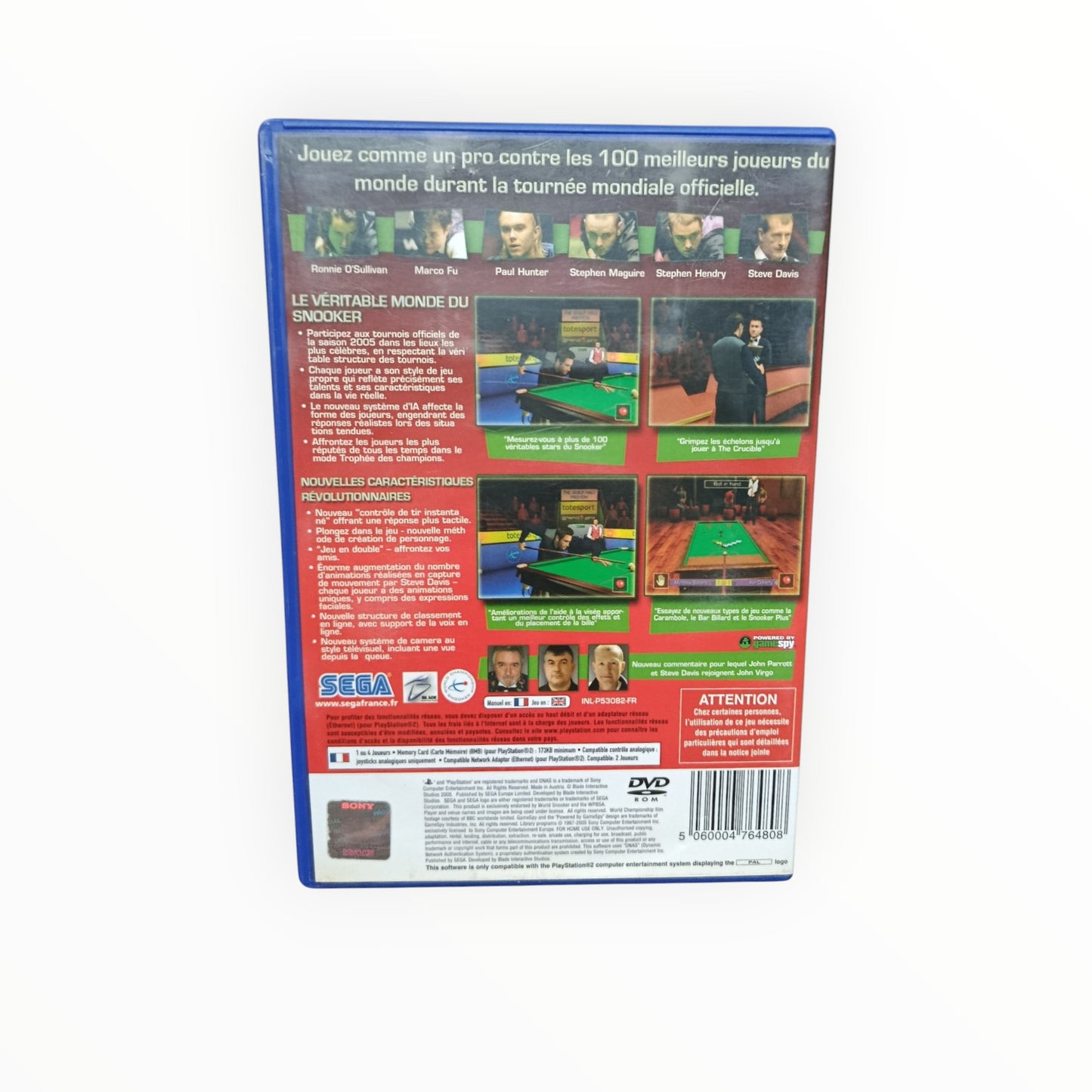 World Snooker Championship 2005 playstation 2 (PS2)