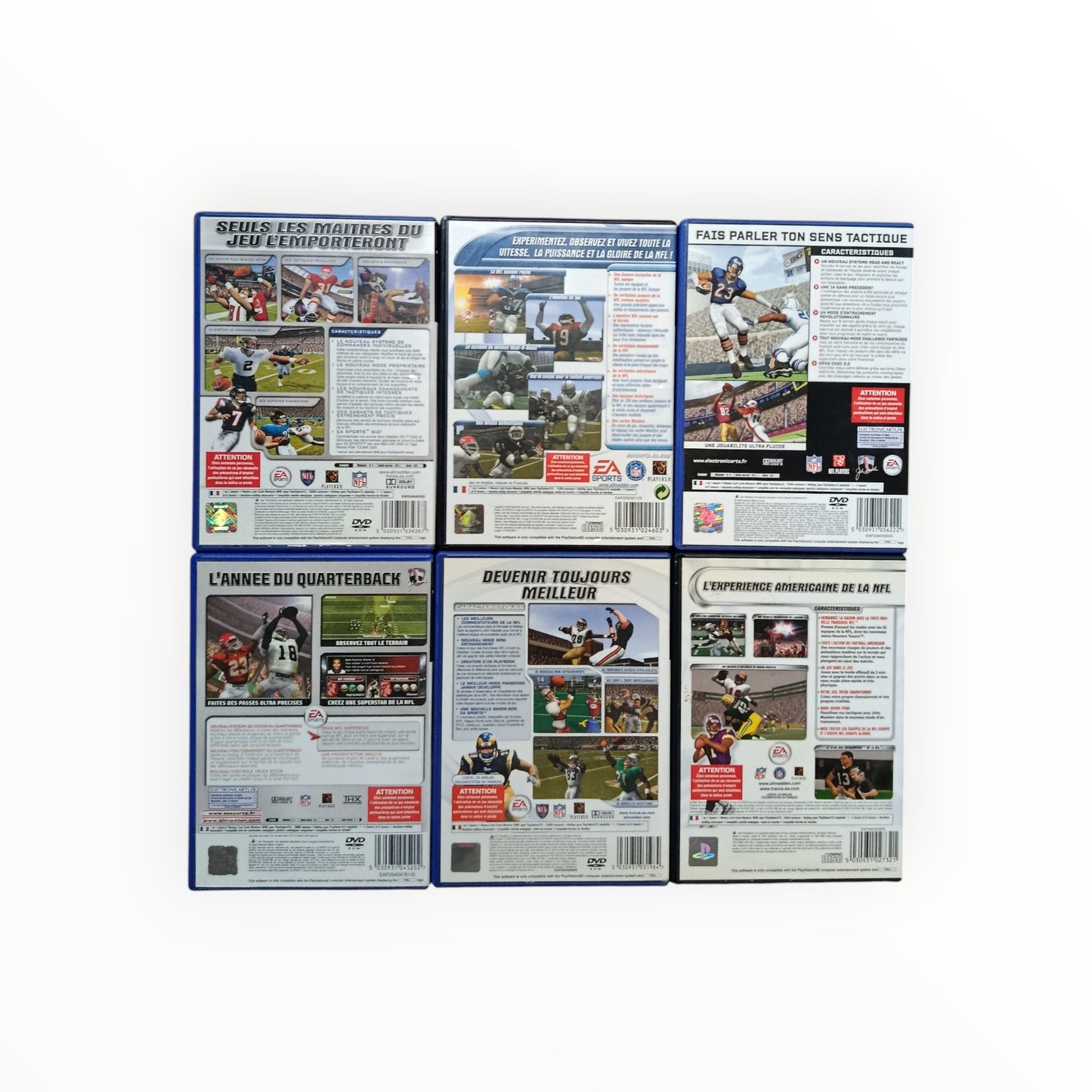 PACK Bundle Madden NFL Playstation 2 (PS2)