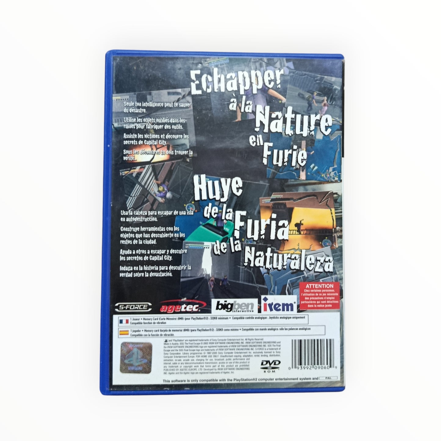 Sos The Final Escape playstation 2 (PS2)