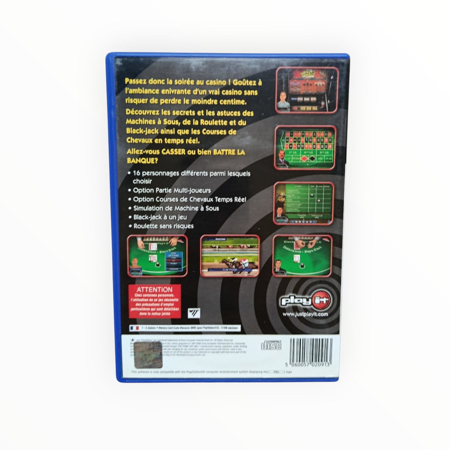 Casino Challenge playstation 2 (PS2)