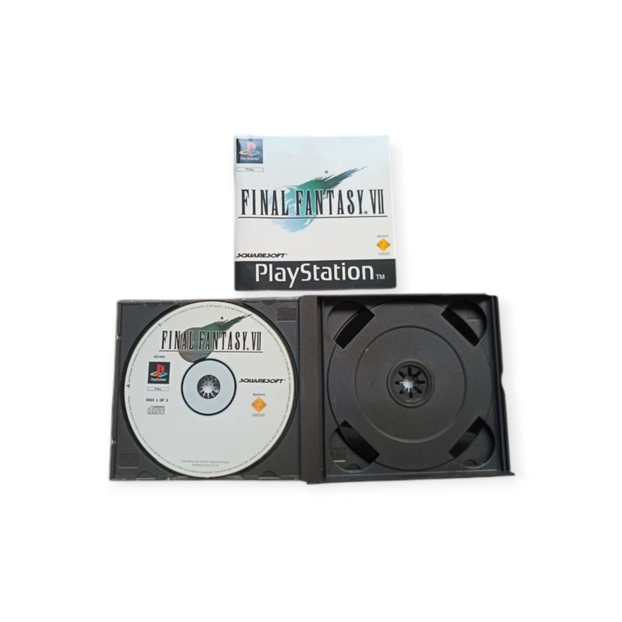Final Fantasy VII (7) - PlayStation 1 (PS1) - PAL - Sans Notice - Bon État