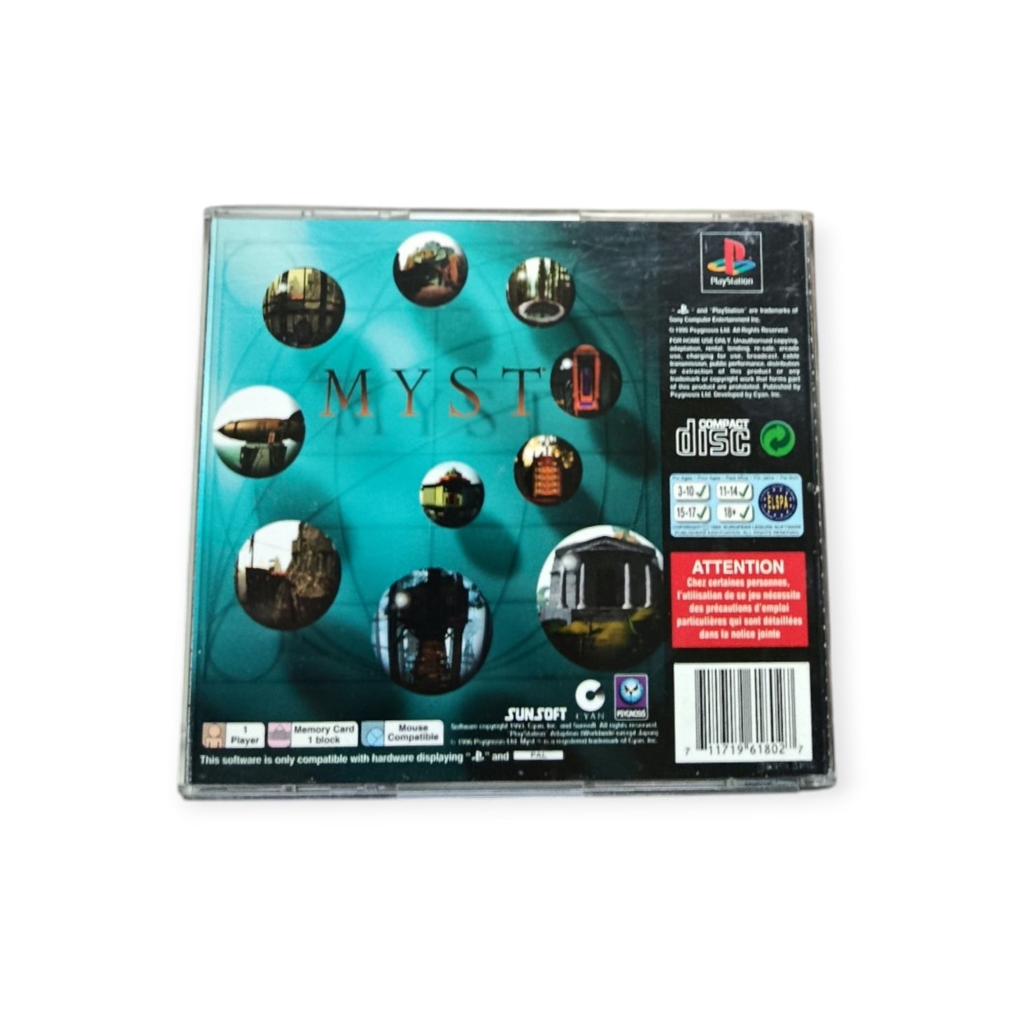 Myst – PlayStation 1 (PS1) | Complet FRA