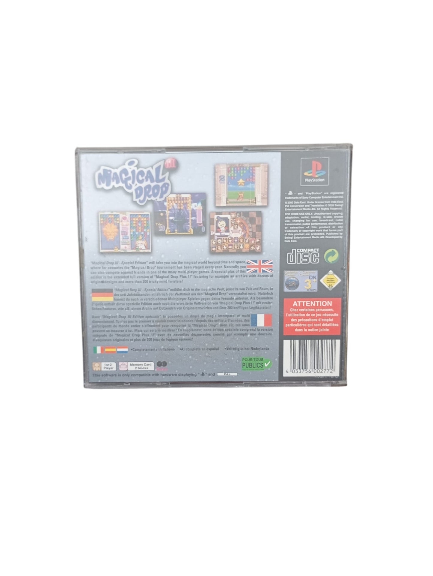 Magical Drop PlayStation 1 (PS1)