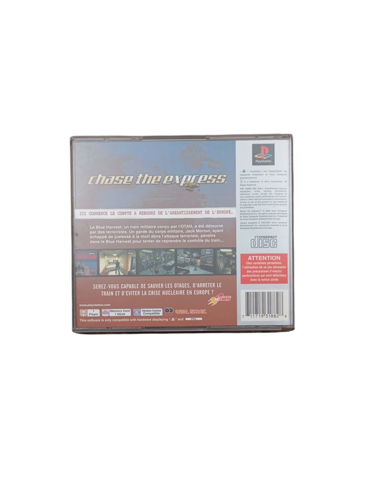 Chase The Express PlayStation 1 (PS1) Version Platinum