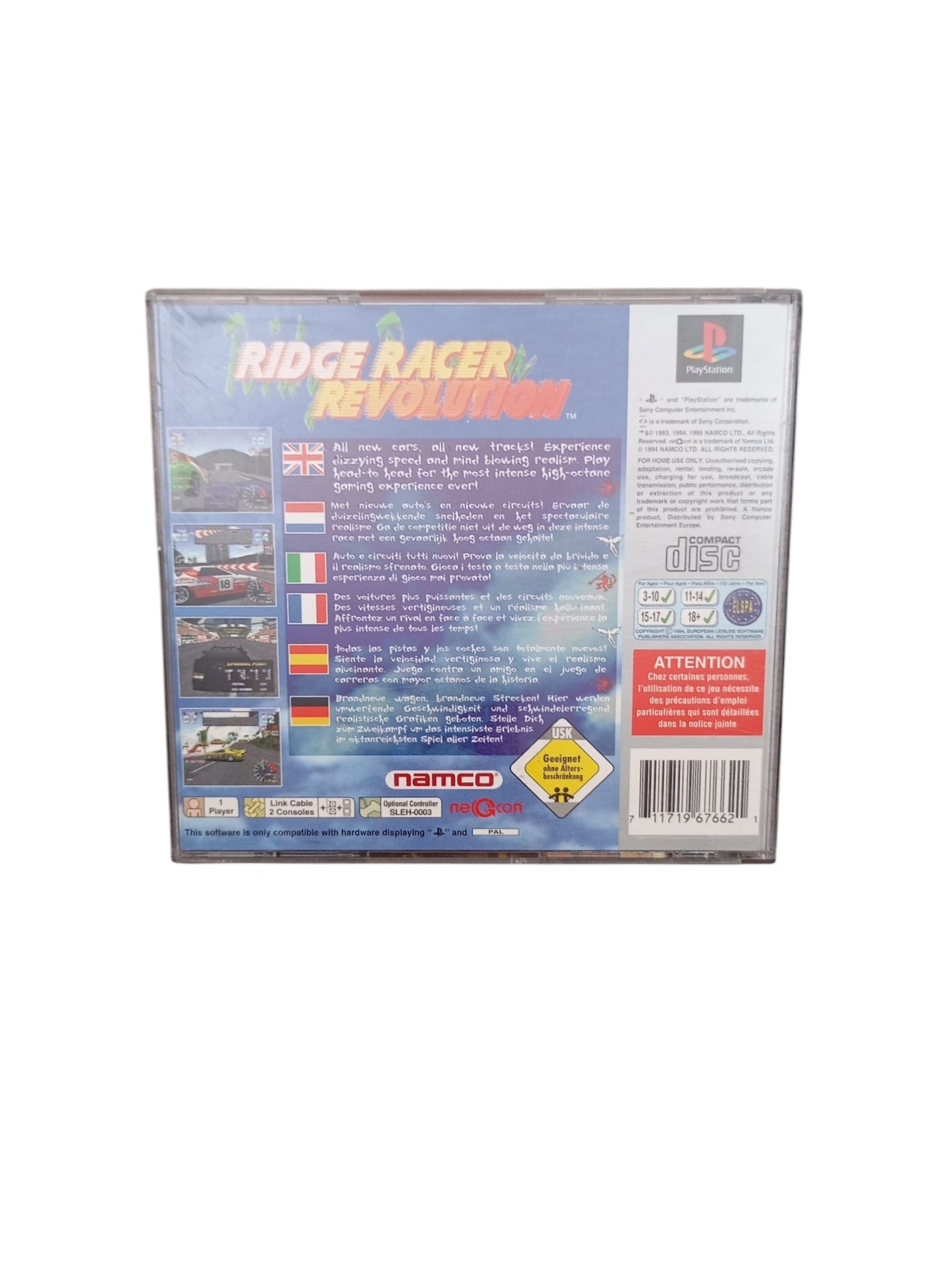 Ridge Racer Revolution PlayStation 1 (PS1) Révolution Version Platinum