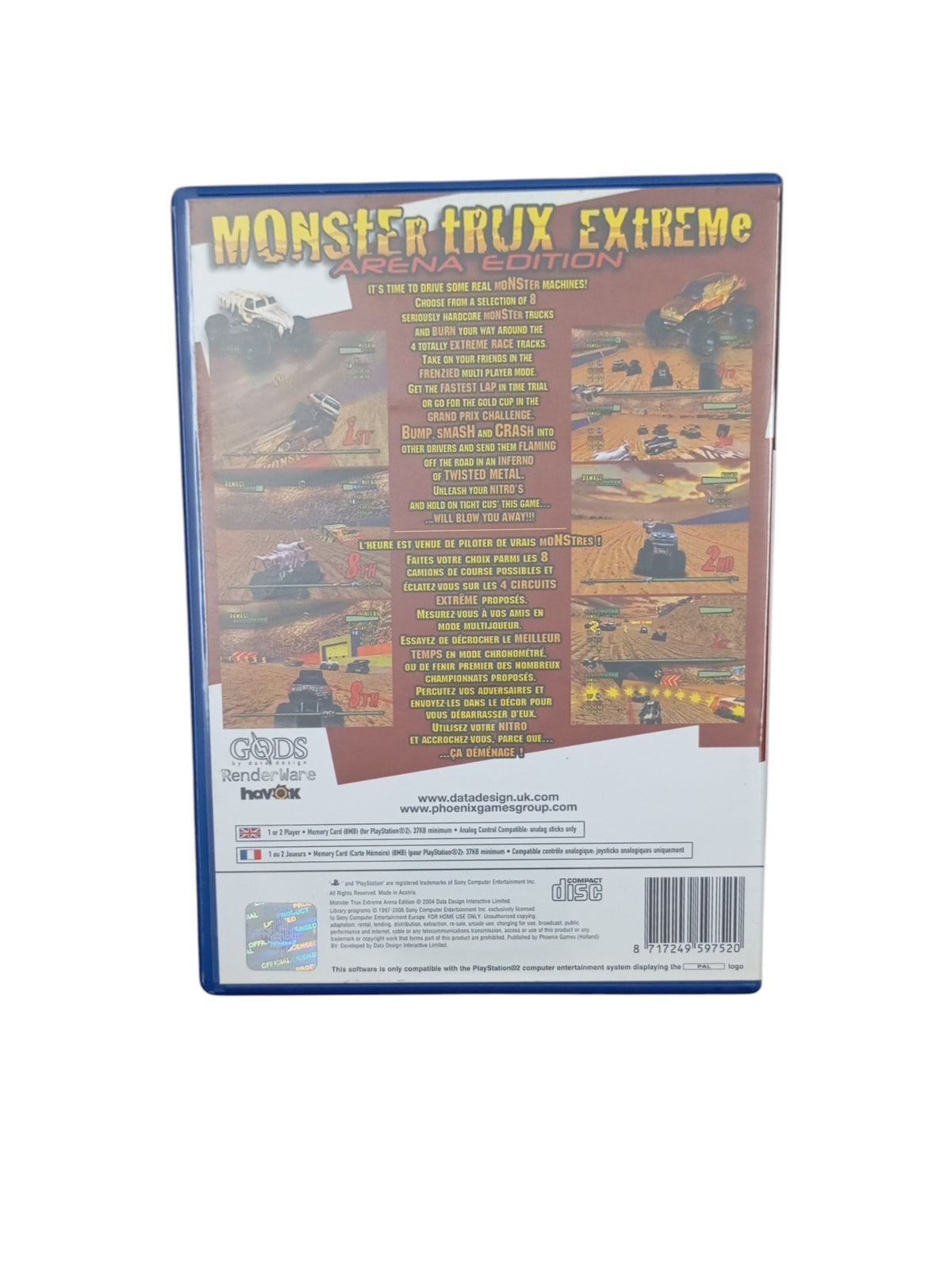 Monster Trux Extreme Arena Edition playstation 2 (PS2)