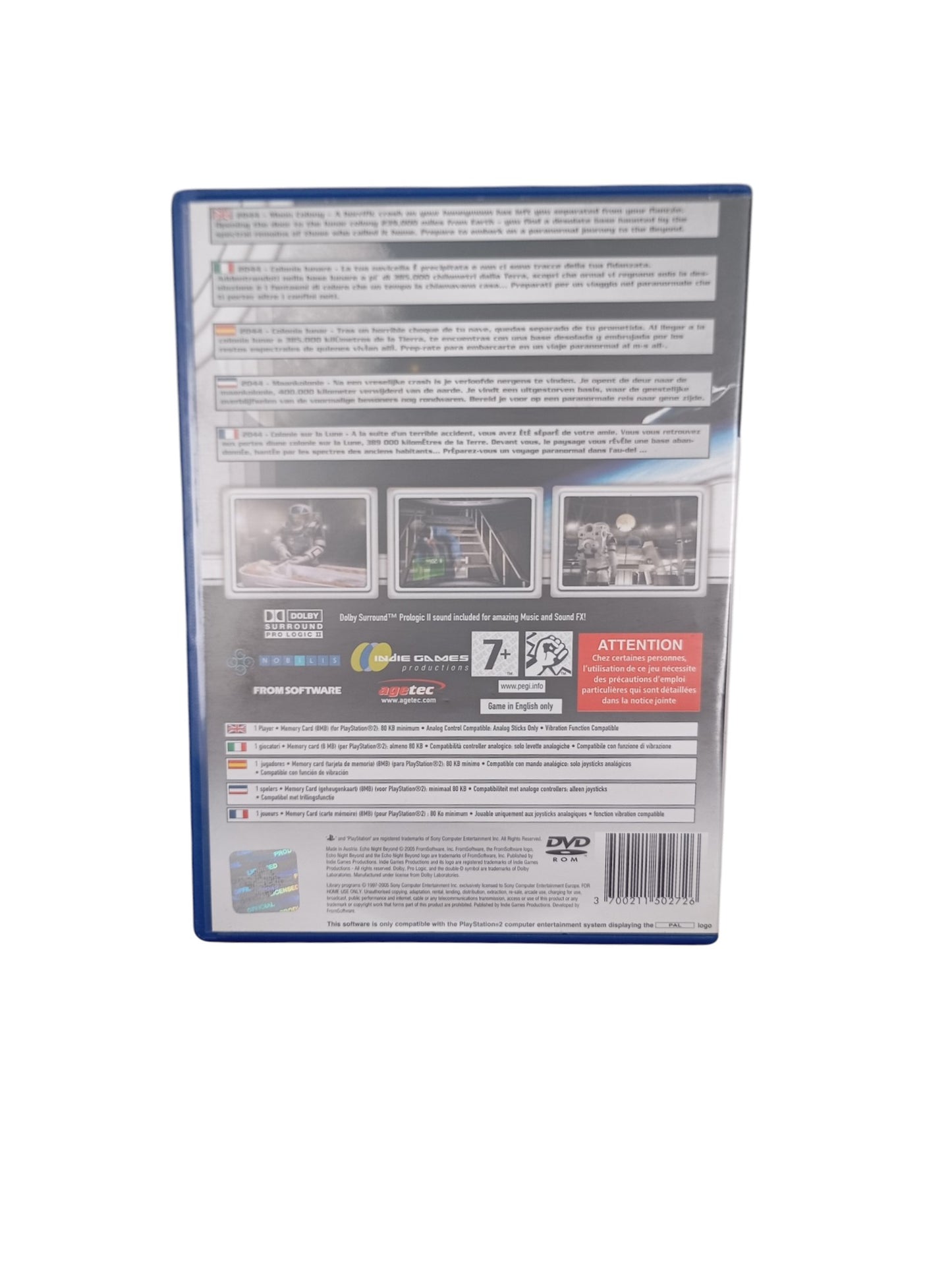 Echo Night Beyond Playstation 2 (PS2) Complet FRA