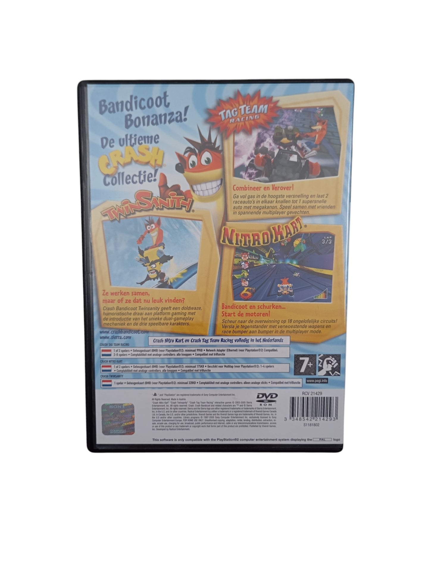 Crash Bandicoot Action Pack playstation 2 (PS2) Version HOL