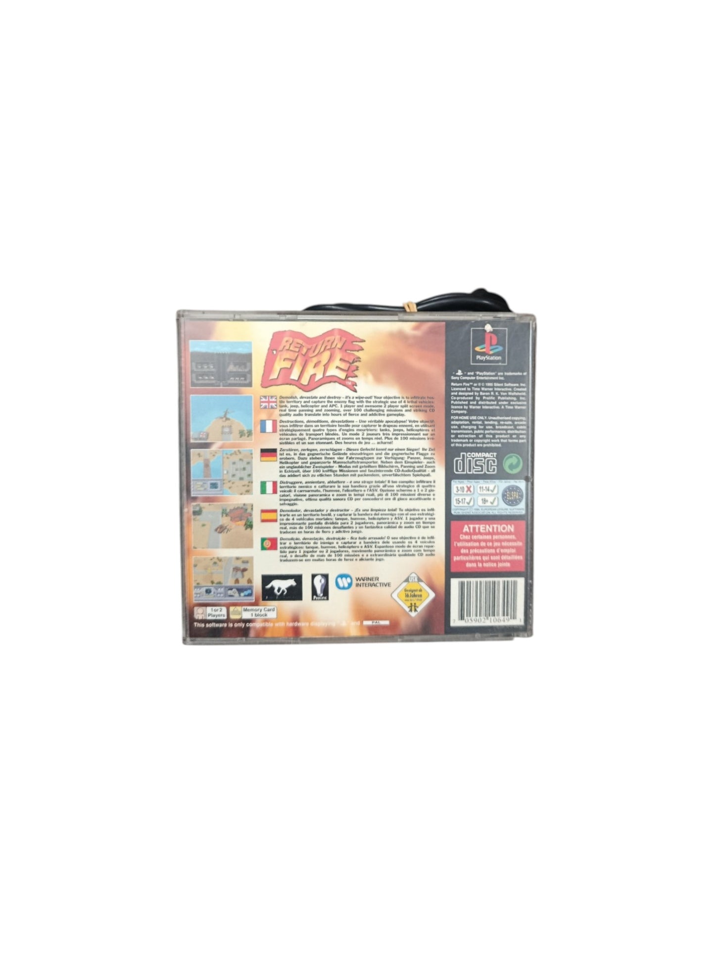 Return Fire playstation 1 (PS1)