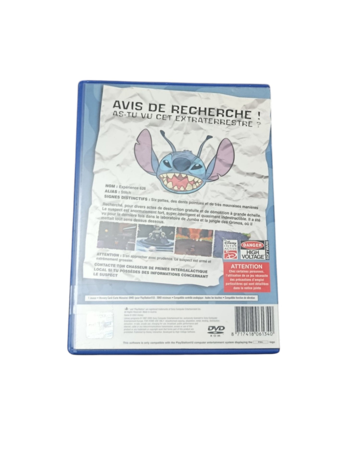 Disney Stitch Experience 626 playstation 2 (PS2)