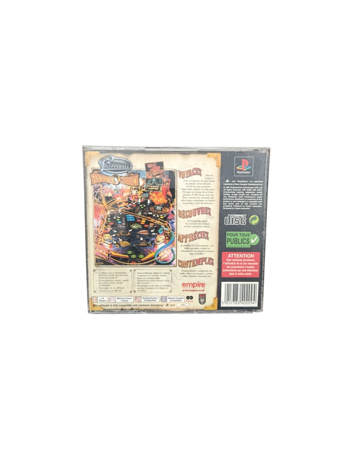 fantastic Journey : Pro Pinball PlayStation PlayStation 1 (PS1)