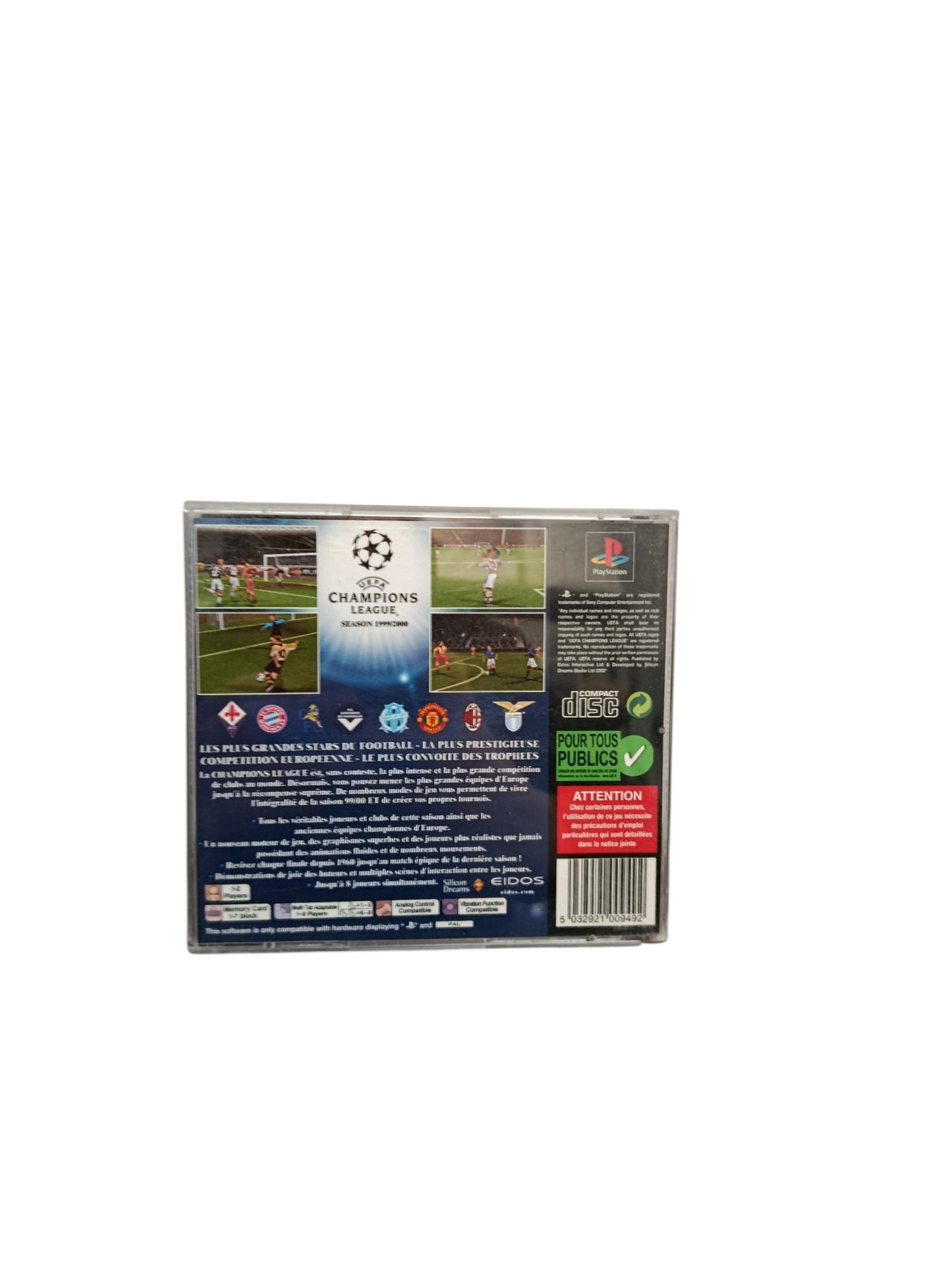 UEFA Champions League Season 1992/2000 Seconde Vie Playstation 1 (PS1)