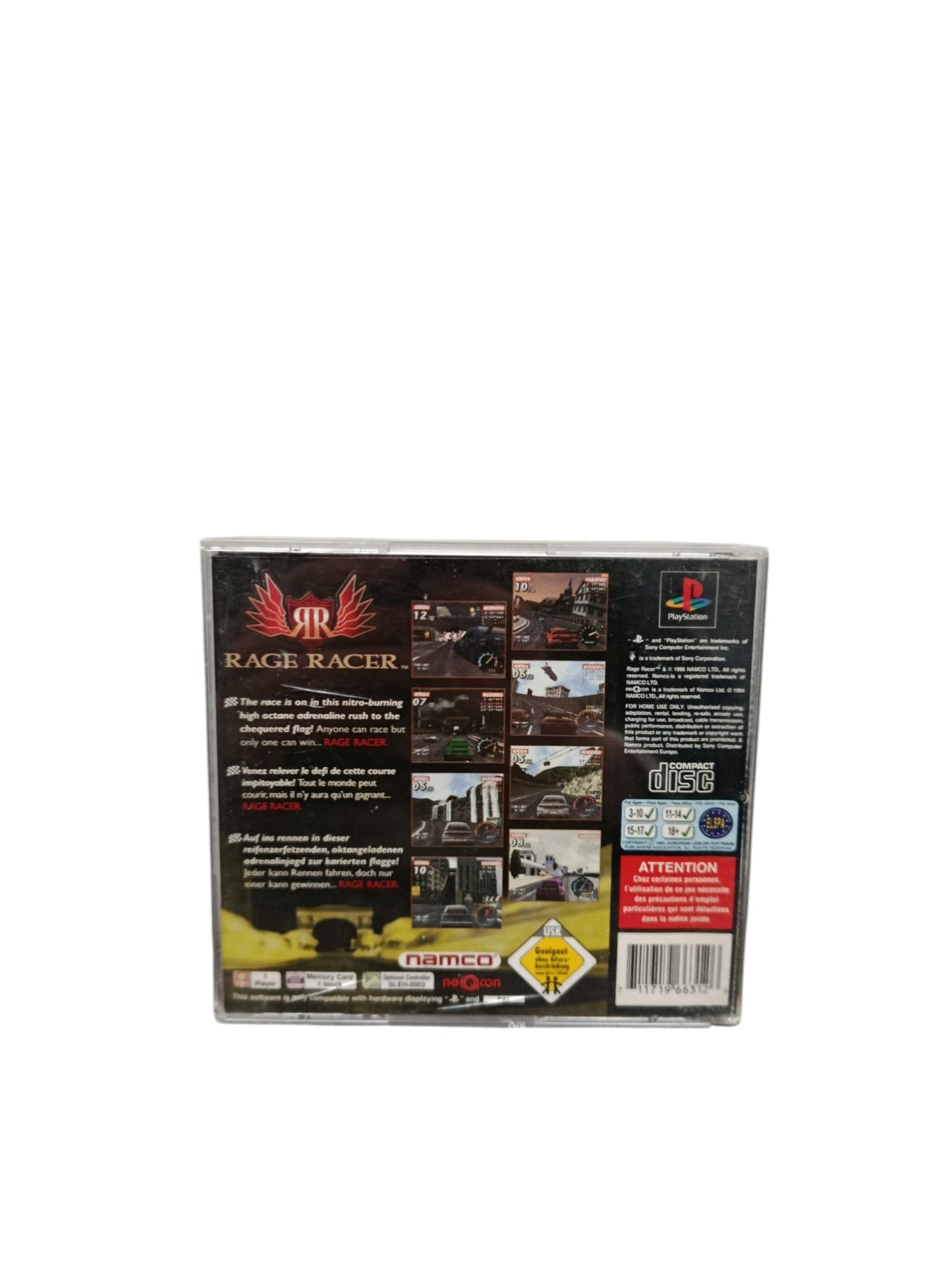 Rage Racer Playstation 1 (PS1)