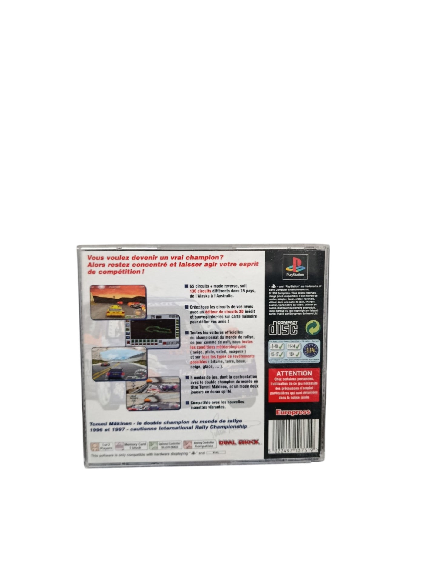 Rally Championship Seconde Vie Playstation 1 (PS1)