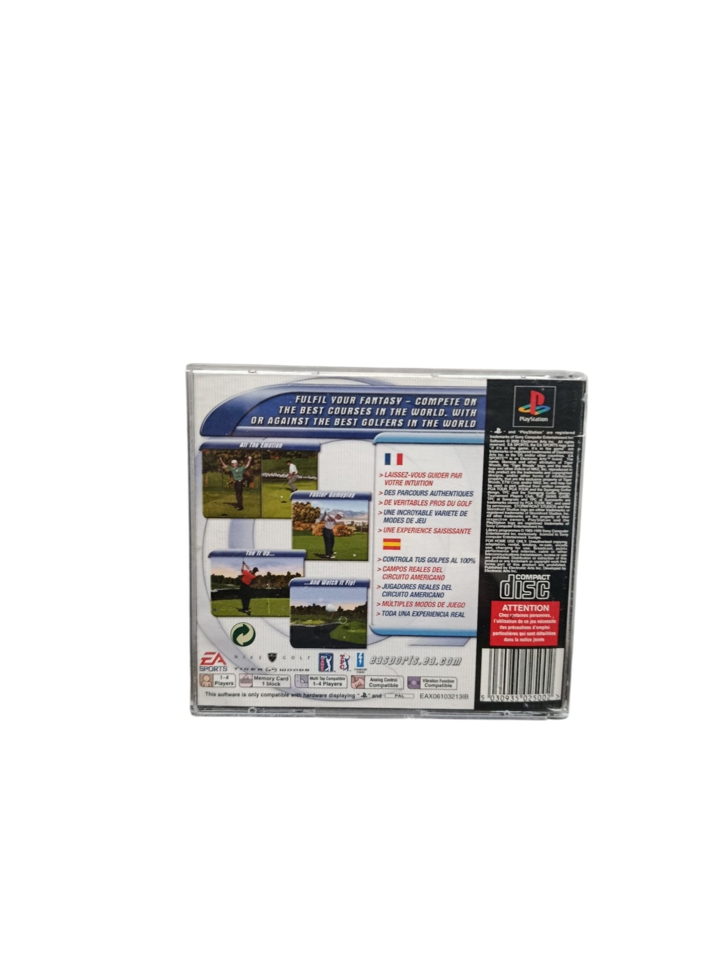 Tiger Woods PGA Golf Tour Seconde Vie Playstation 1 (PS1)