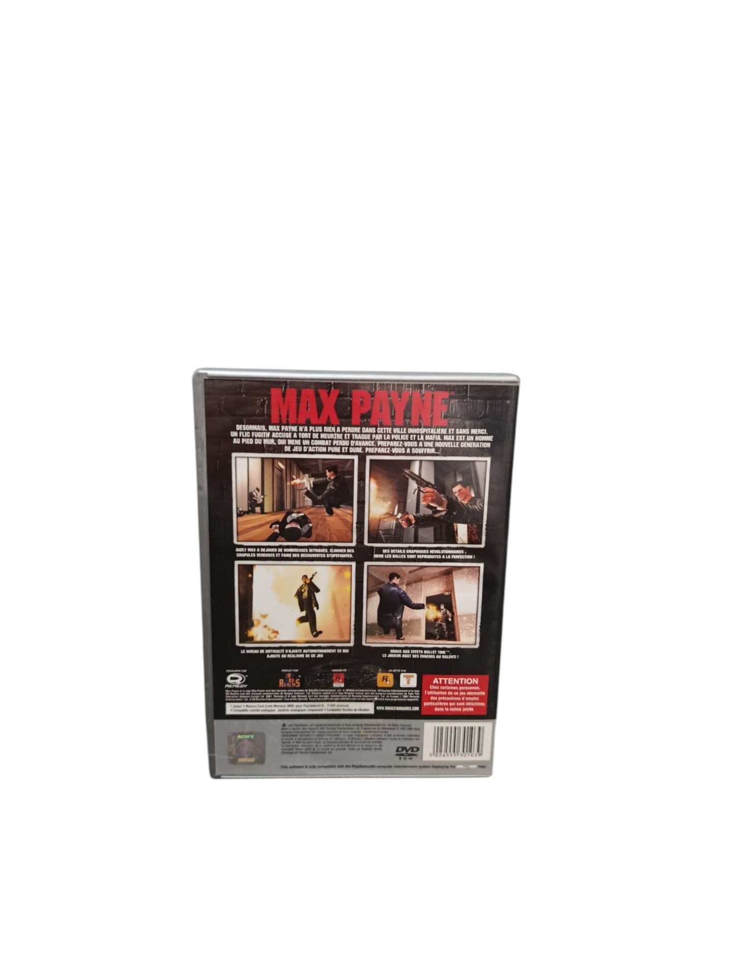 Max Payne PlayStation 2 Jeu Complet PAL FR