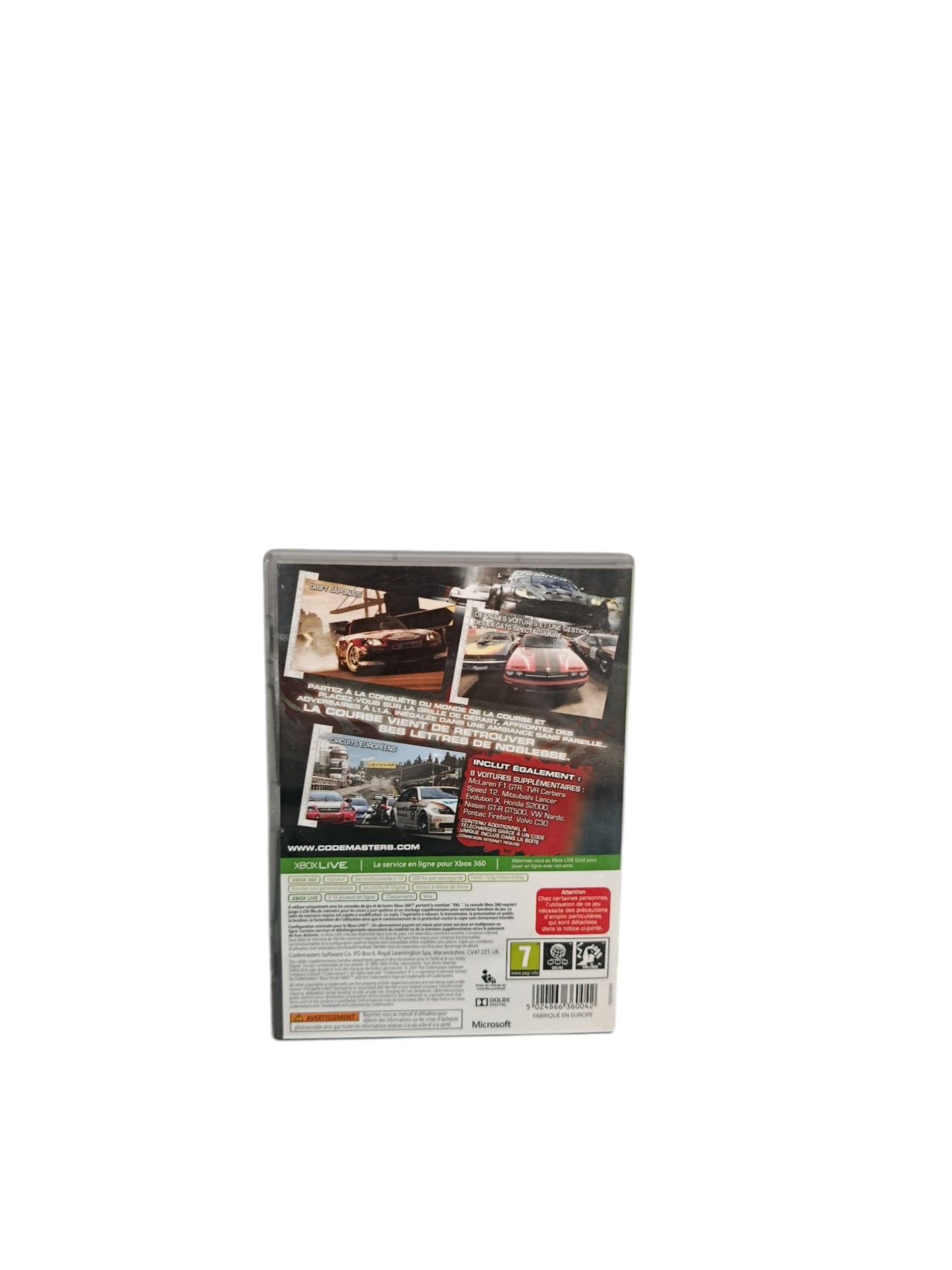 GRID Reloaded Xbox 360 Complet