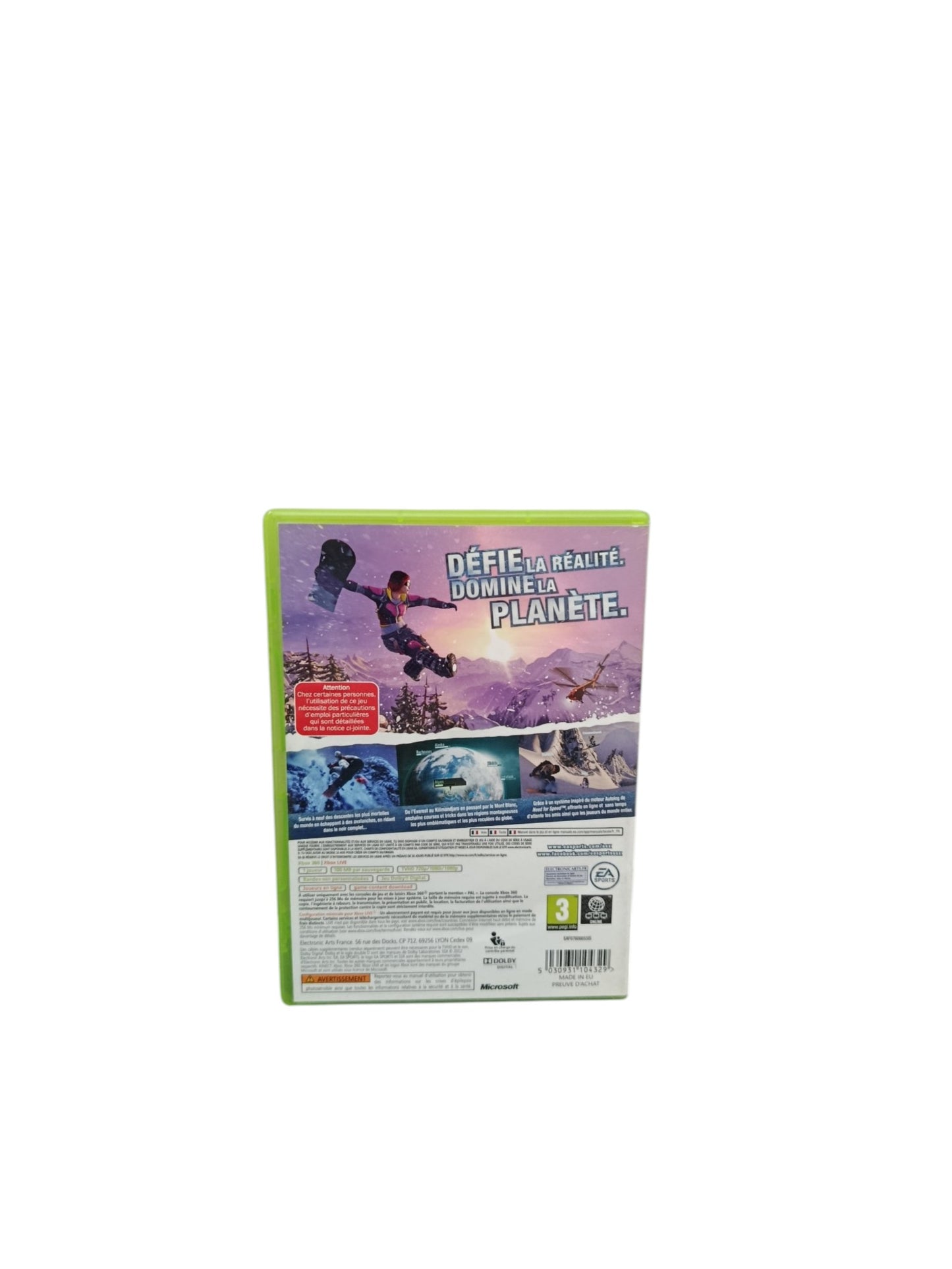 SSX Xbox 360 Jeu Complet PAL FR