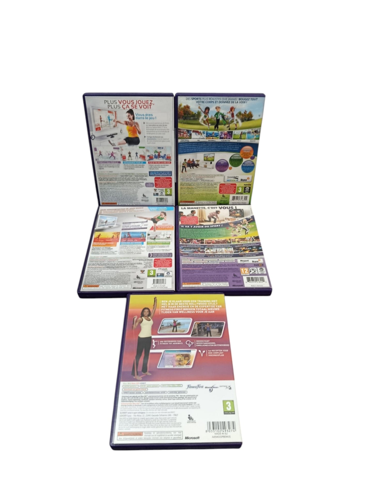 Lot Kinect Xbox 360 Jeux Complets PAL FR