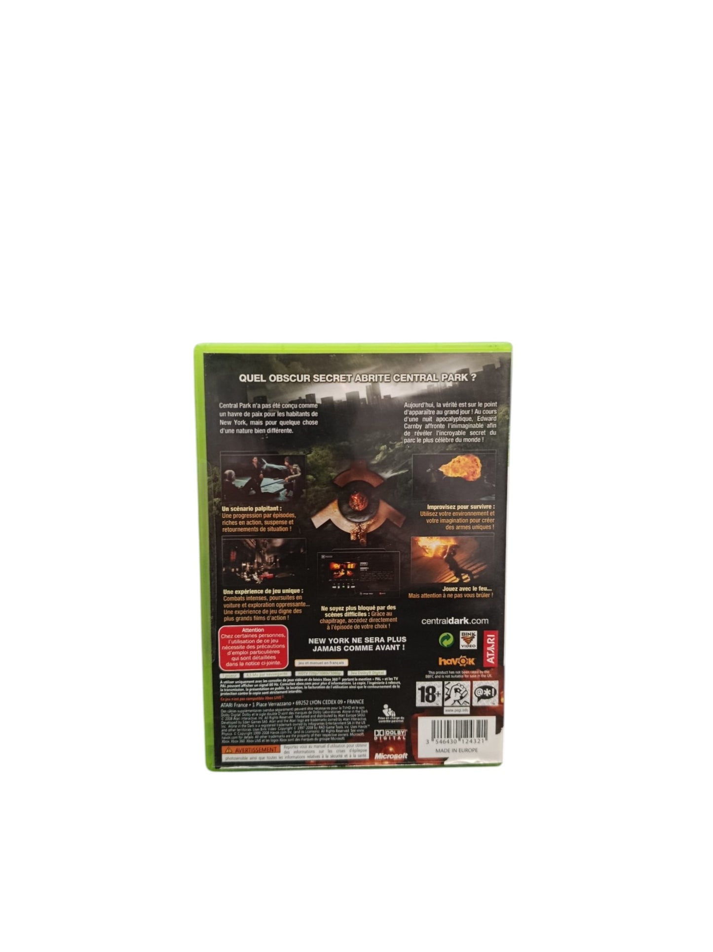 Alone in the Dark Xbox 360 Jeu Complet PAL FR