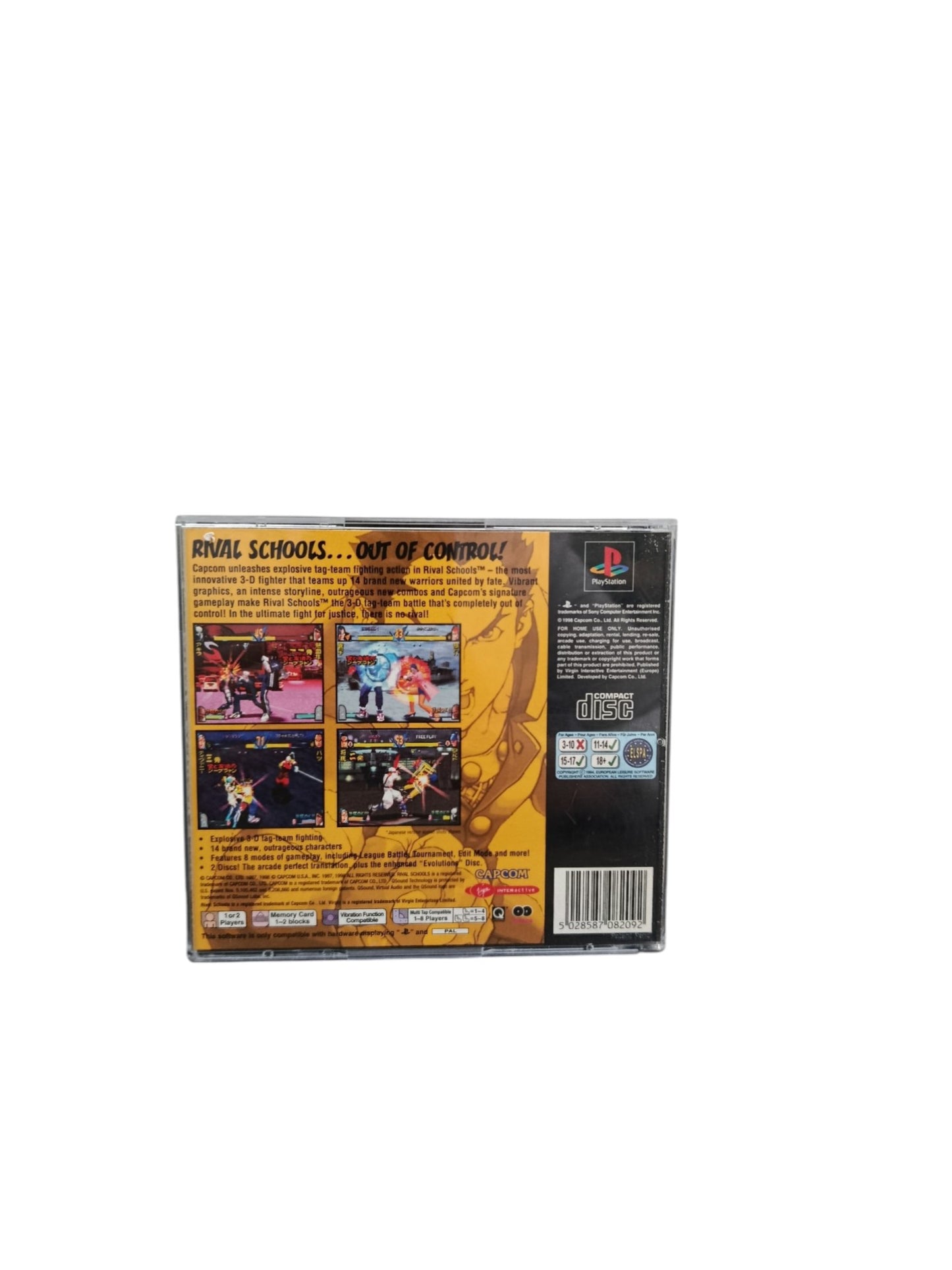 Rival Schools PlayStation 1 Jeu Complet PAL Version HOE