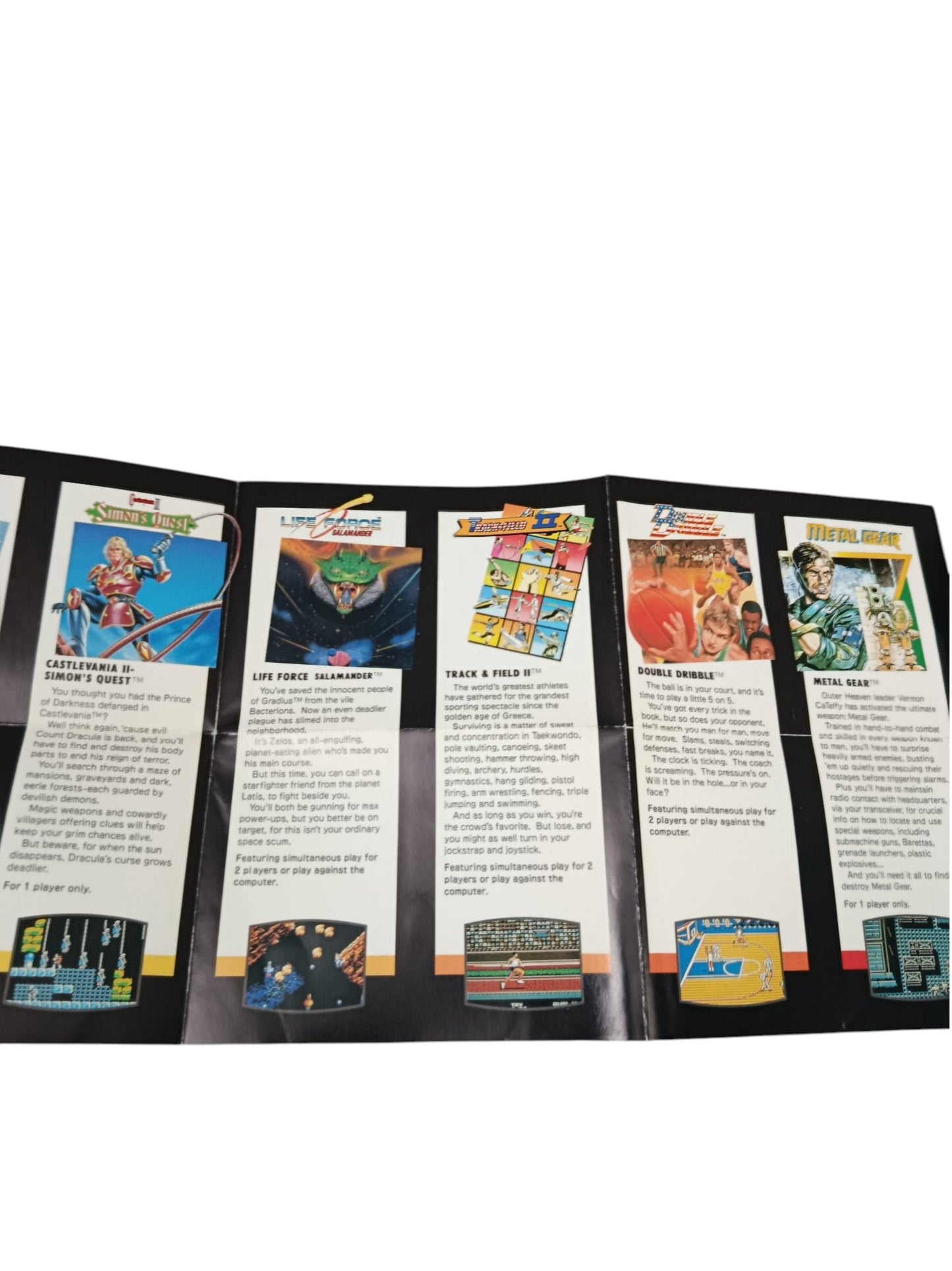 Dépliant de Jeu Konami Nintendo NES (NES-PAL-3)