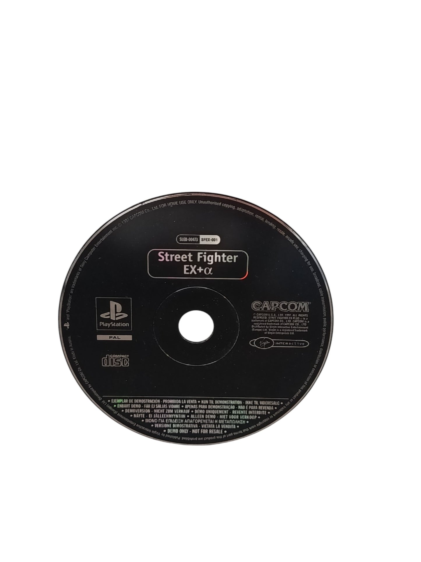 Version démo promotionnelle officielle PAL Street Fighter EX+a (SLED-00473 / SFEX-001)