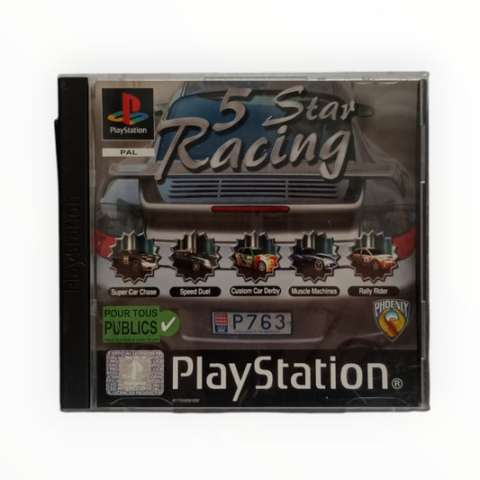 Jeu 5 Star Racing complet pour PlayStation 1 version PAL FR