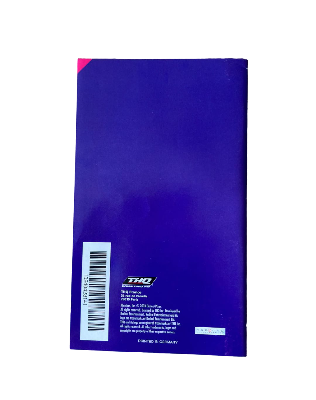 Notice Monstres & Cie : Crazy Balls