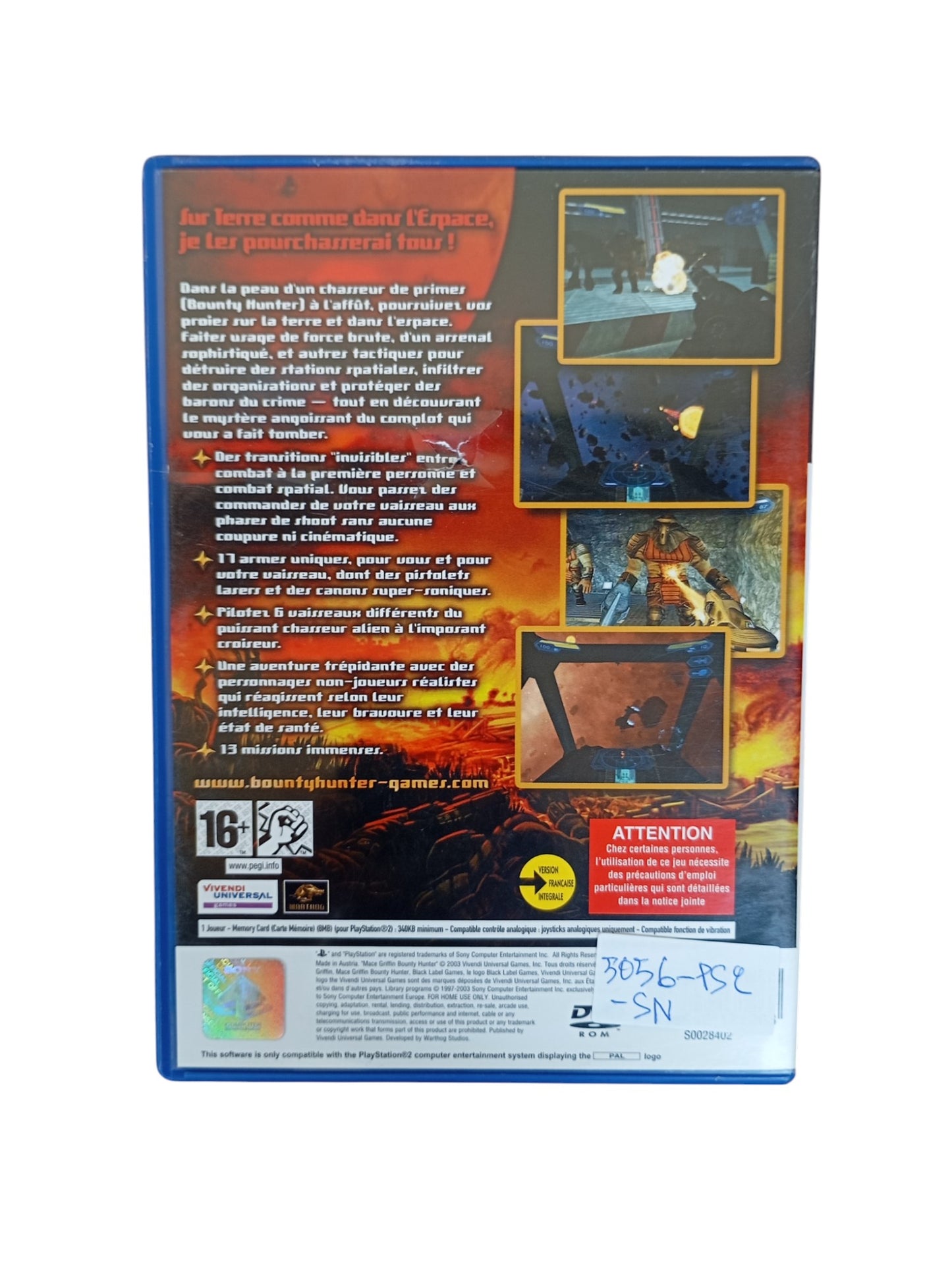 Mace Griffin : Bounty Hunter Playstation 2 (PS2)