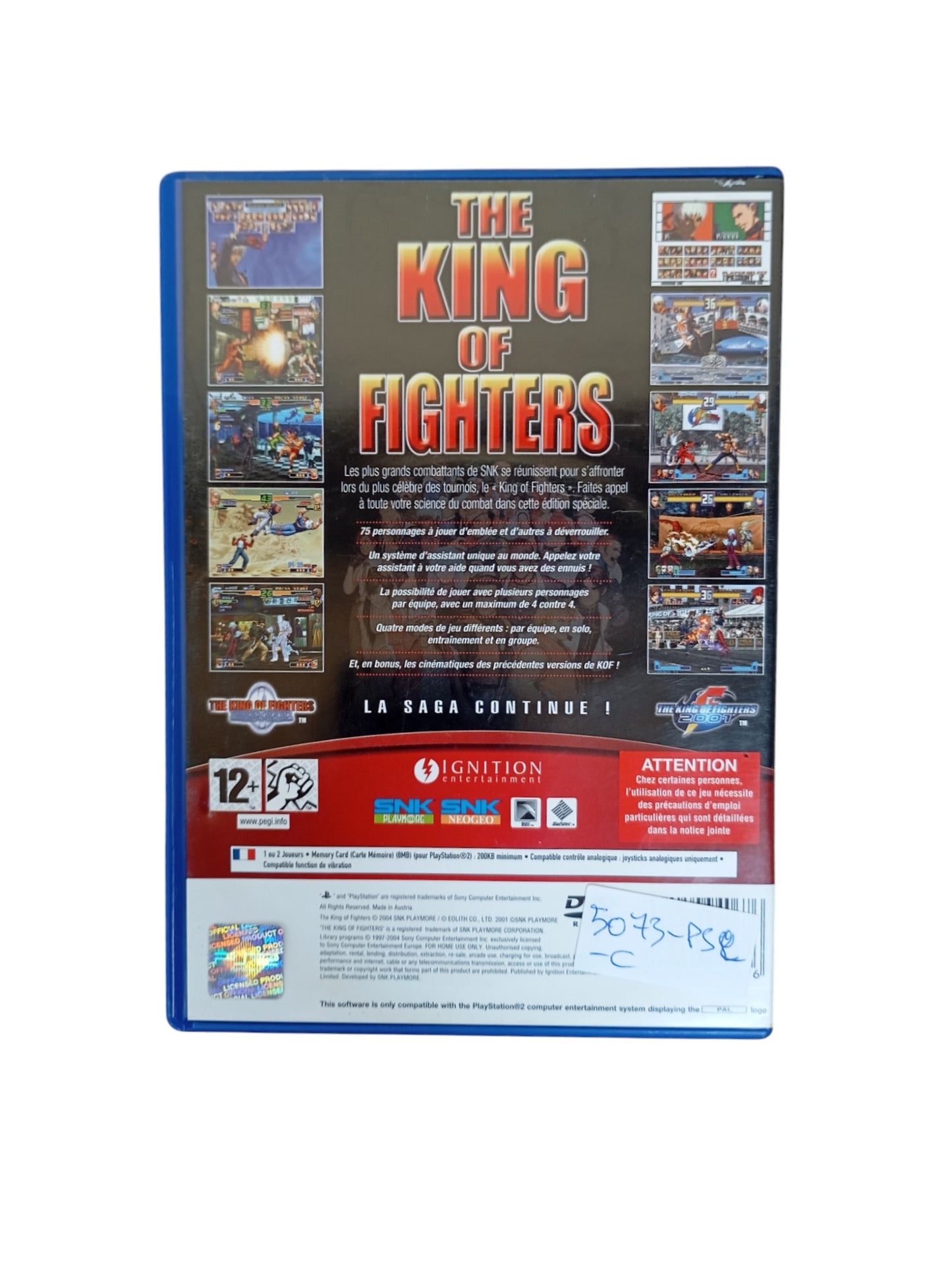 The King of Fighters 2000/2001 Playstation 2 (PS2)
