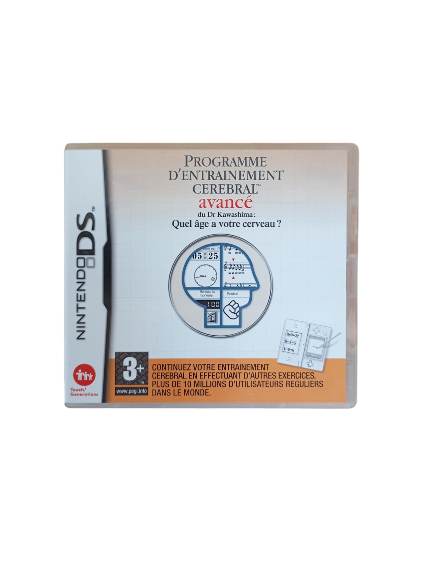 Programme d'Entraînement Cérébral Avancé du Dr Kawashima : Quel Age a votre Cerveau ? Nintendo DS