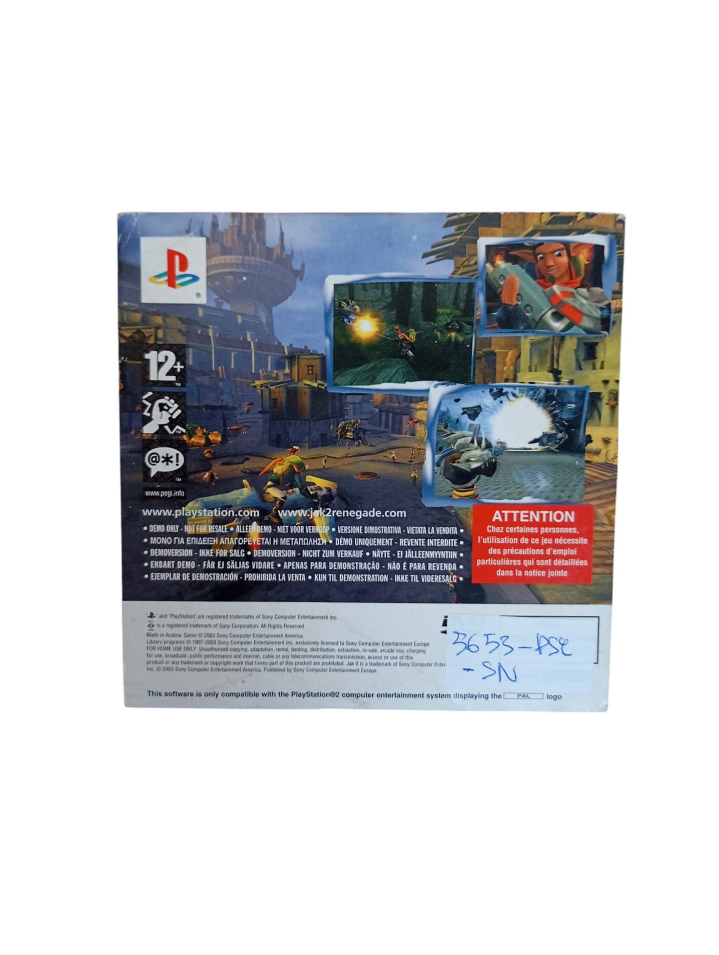 Jak II Renegade Playstation 2 DEMO