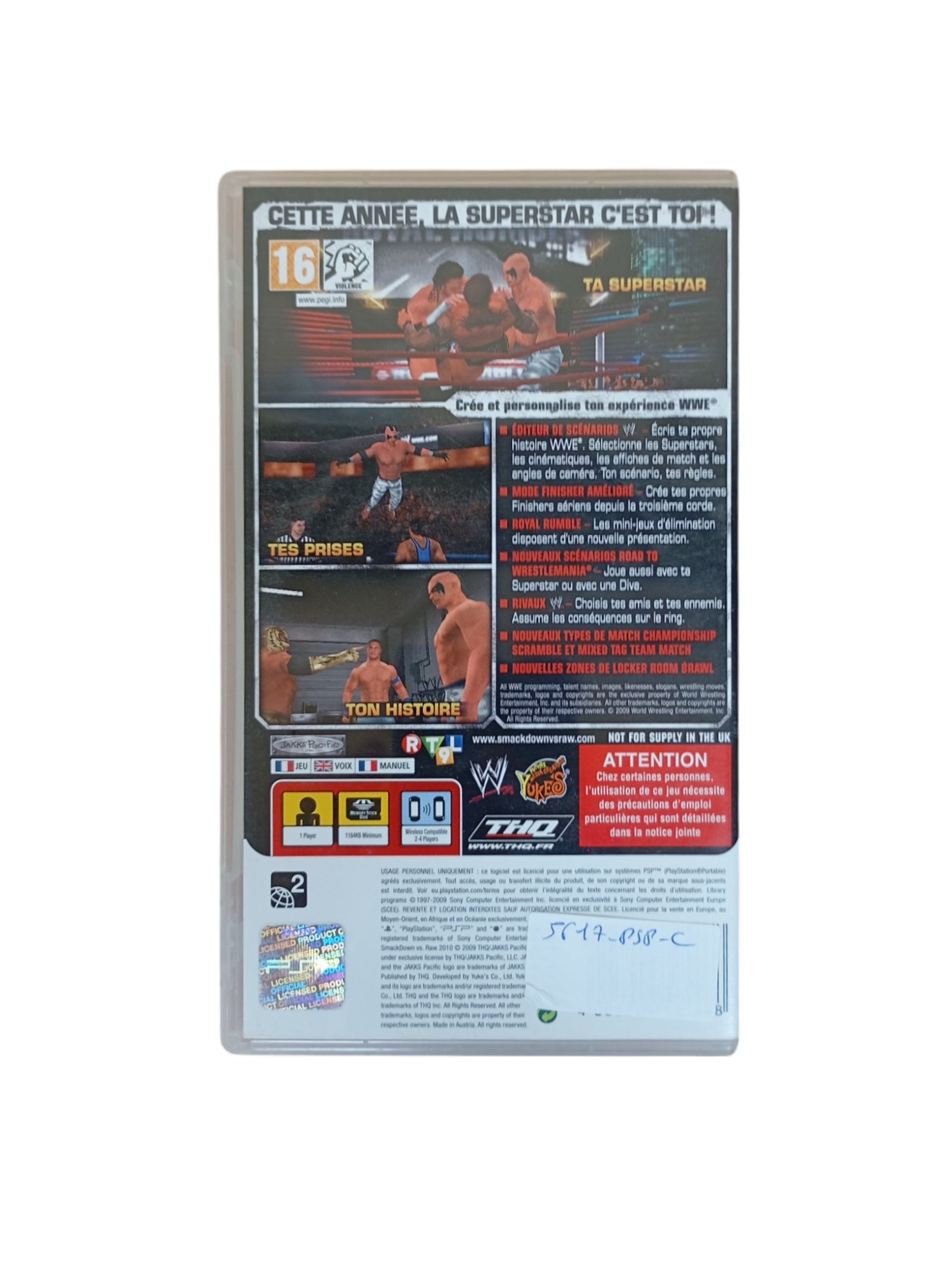 WWE Smackdown vs Raw 2010 Playstation Portable (PSP)
