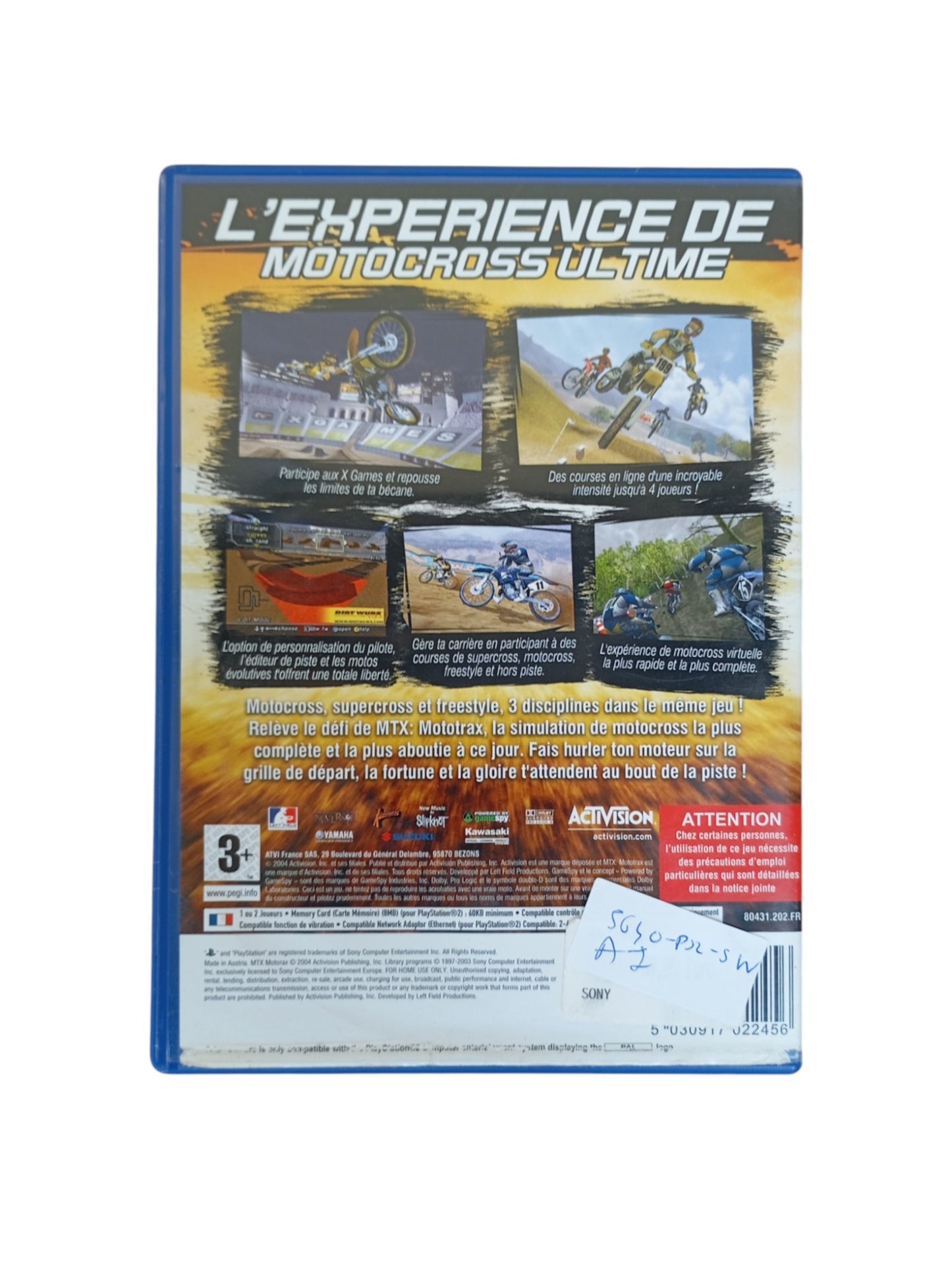 MTX Mototrax Playstation 2 (PS2)