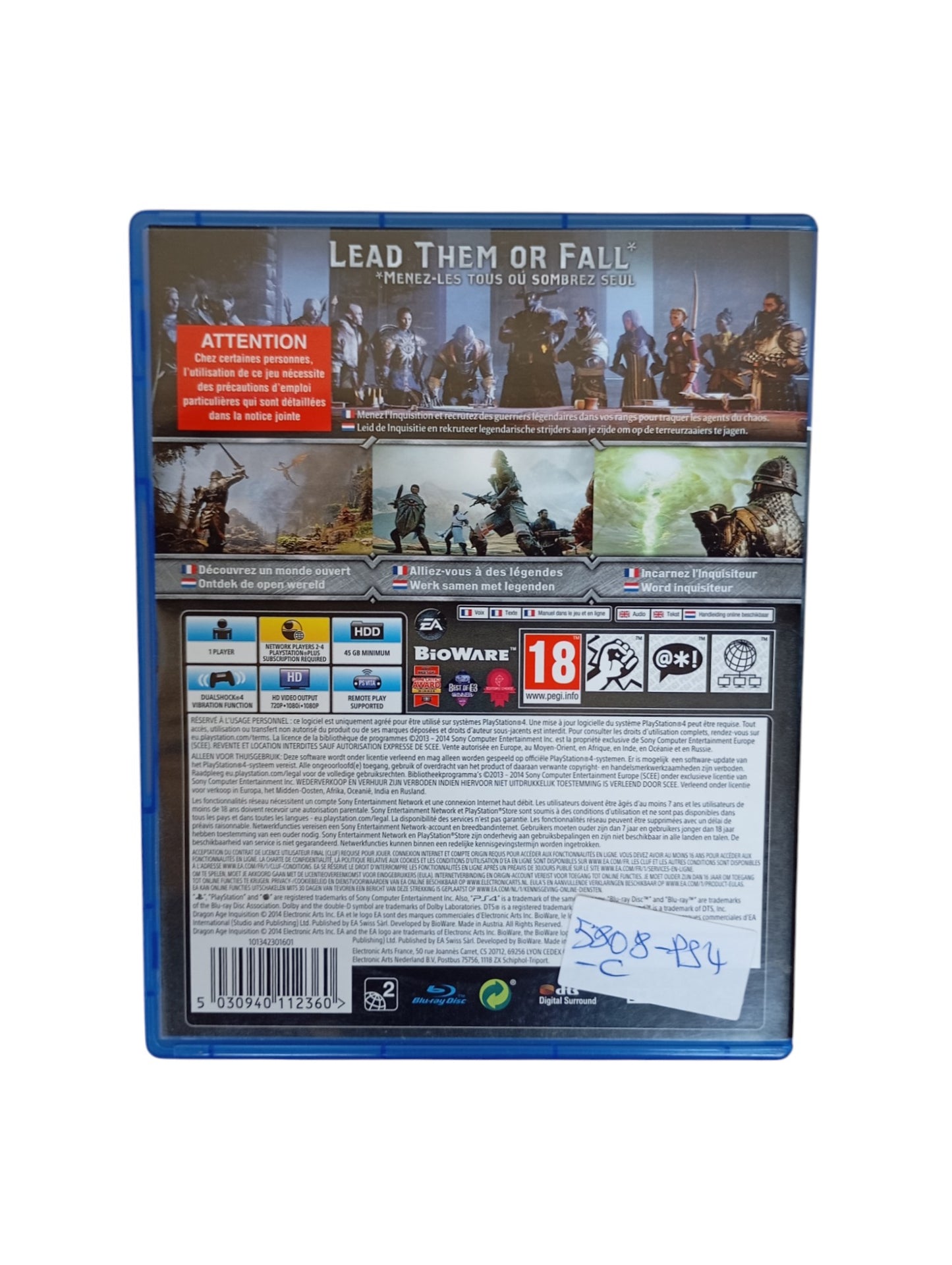 Dragon Age Inquisition Playstation 4 (PS4)