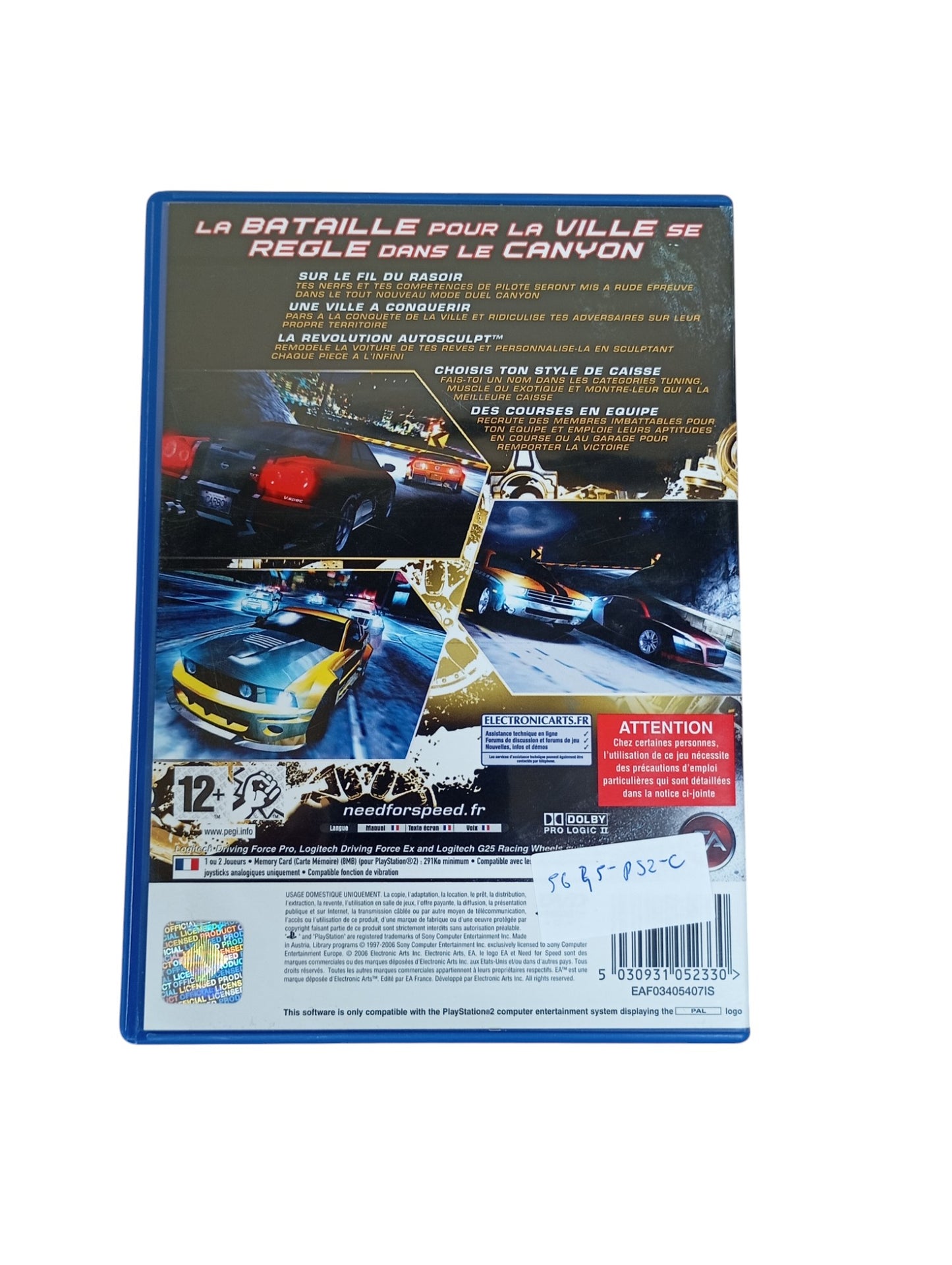 Need for Speed Carbon Playstation 2 (PS2)