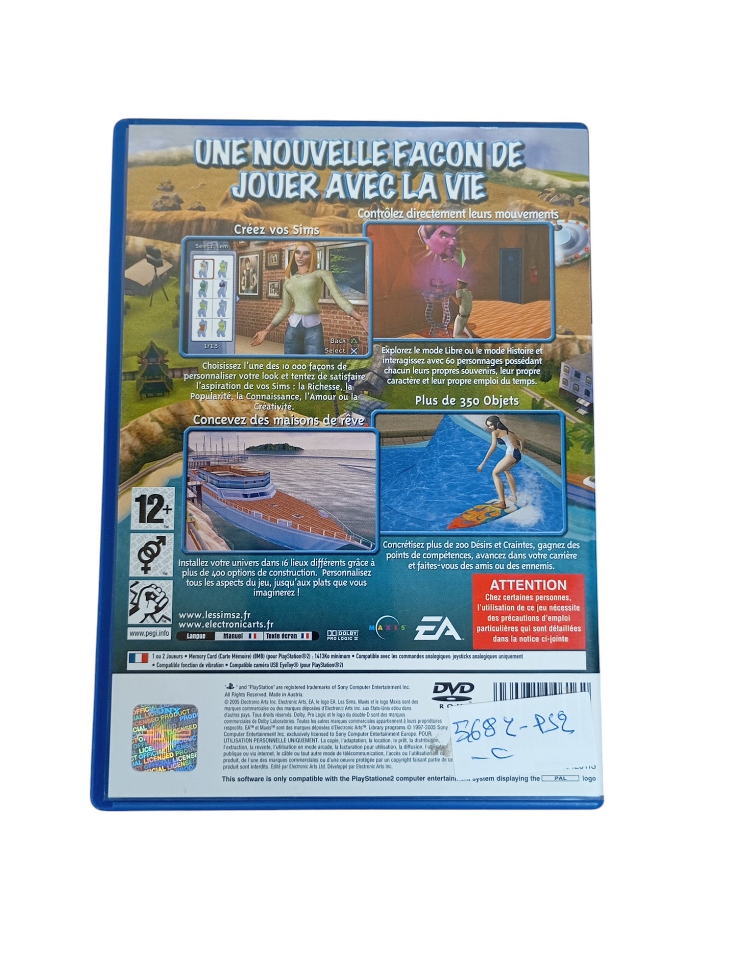Les Sims 2 Playstation 2 (PS2)