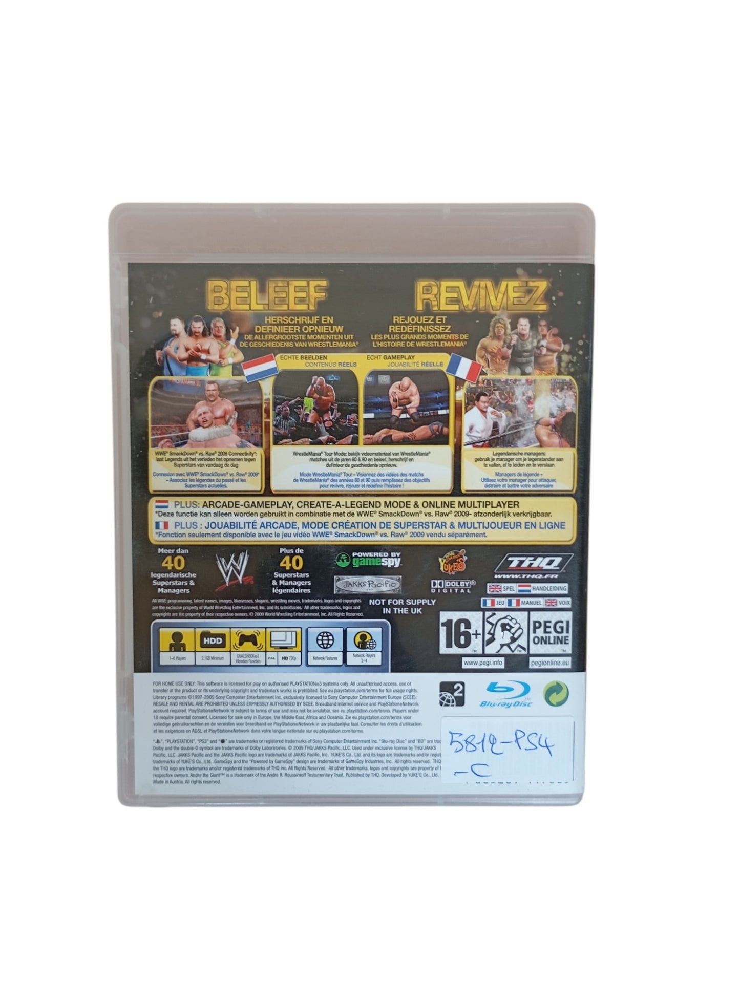 WWE Legends of Wrestlemania Playstation 3 (PS3)