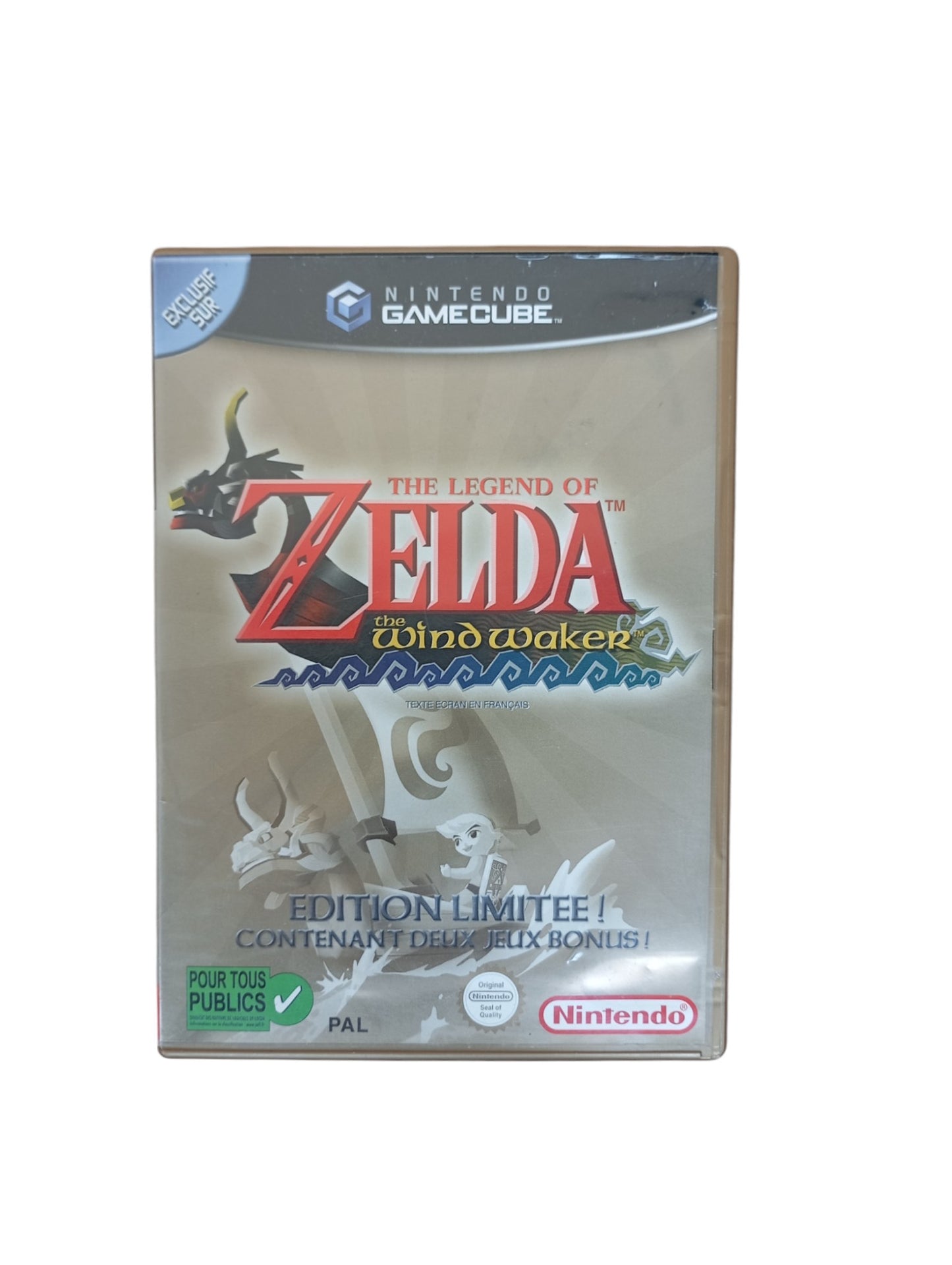 Pack Zelda Wind Waker Edition Limitee GameCube Complet