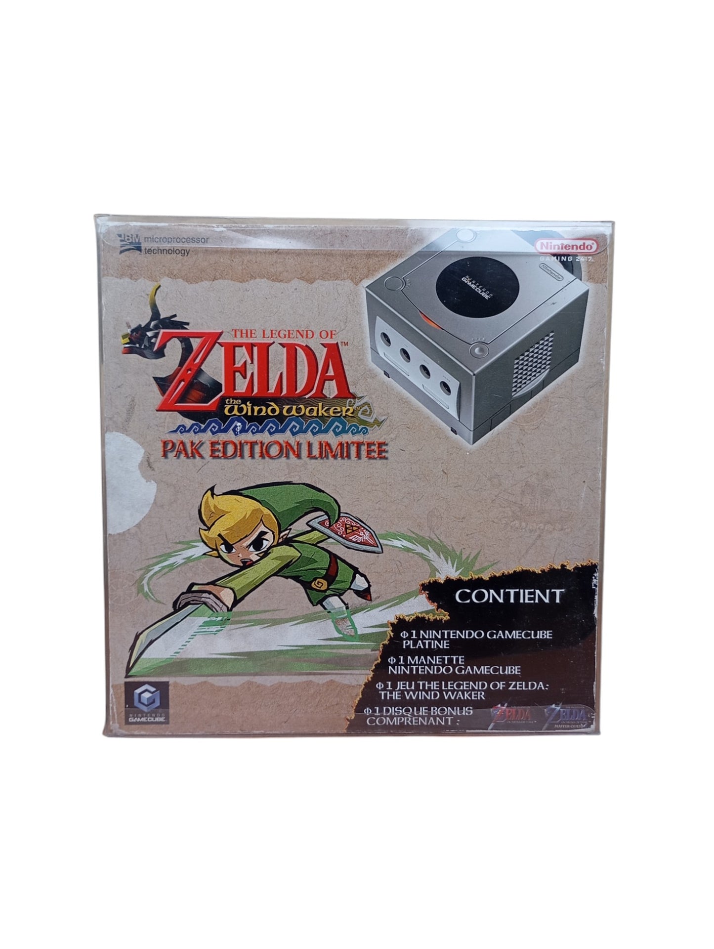 Pack Zelda Wind Waker Edition Limitee GameCube Complet