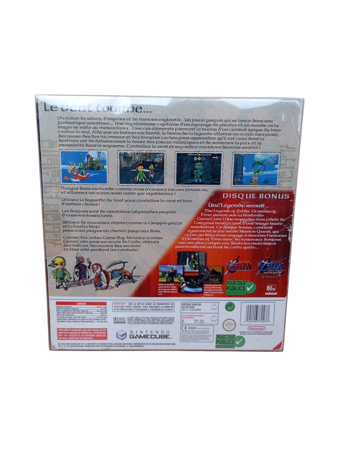 Pack Zelda Wind Waker Edition Limitee GameCube Complet