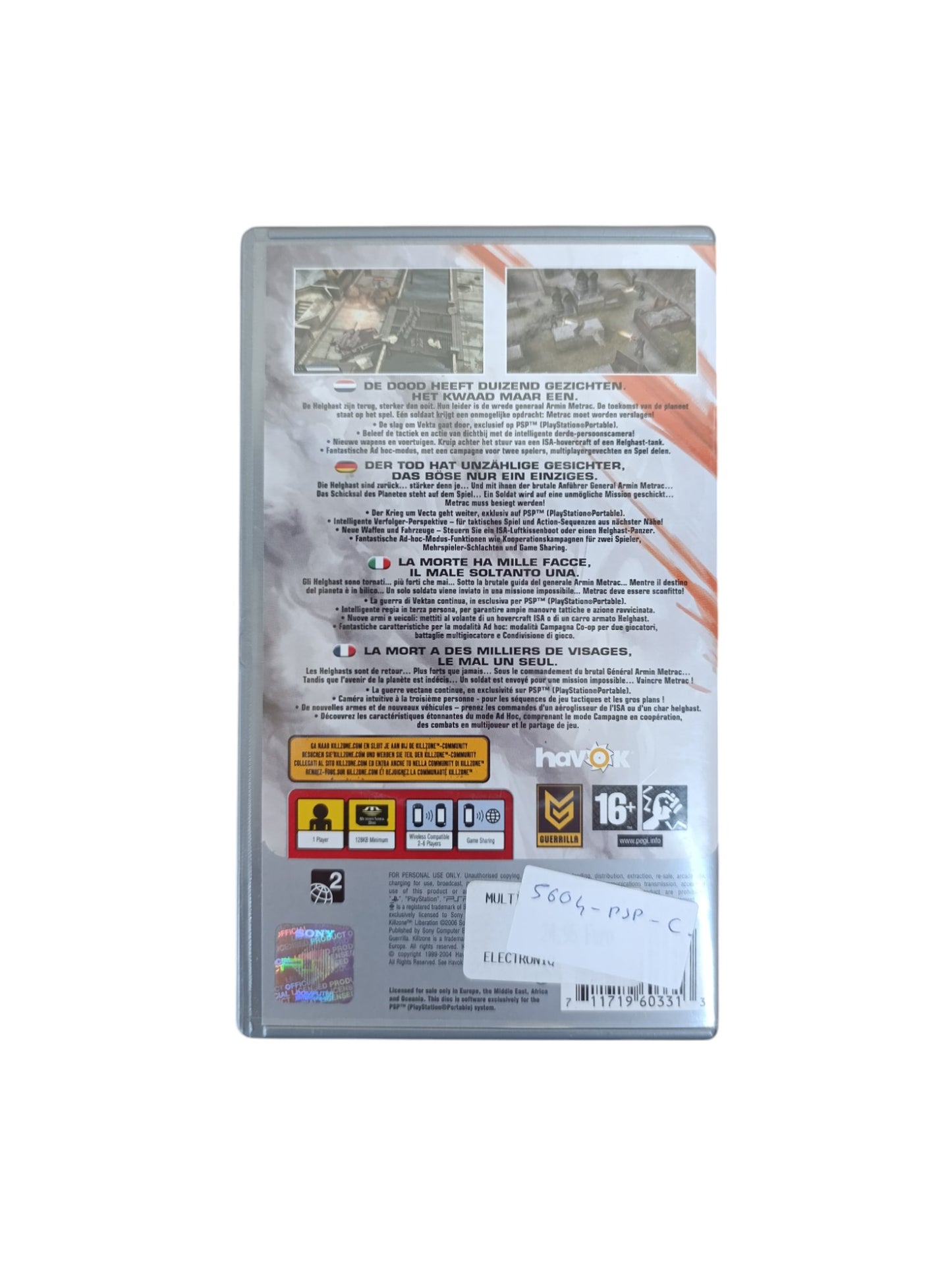 Killzone Liberation Playstation Portable (PSP)