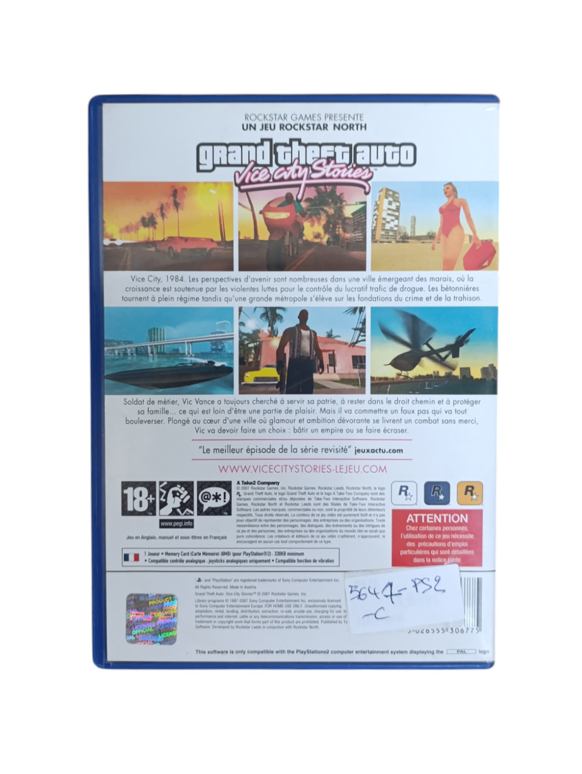 Grand Theft Auto : Vice City Stories Playstation 2 (PS2)