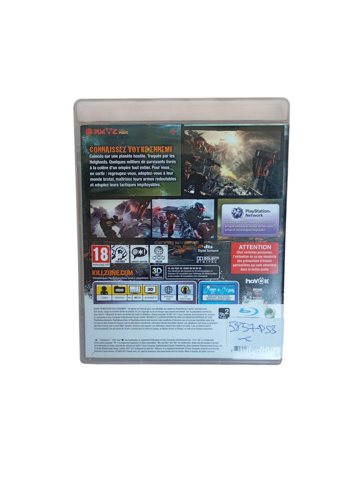 Killzone 3 Playstation 3 (PS3)
